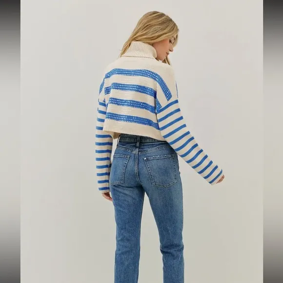 004. NEW The Rachel Sequined Striped Sweater