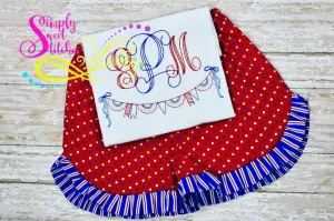 1091 - VINTAGE PATRIOTIC BANNER - SKETCH CHILD SHIRT