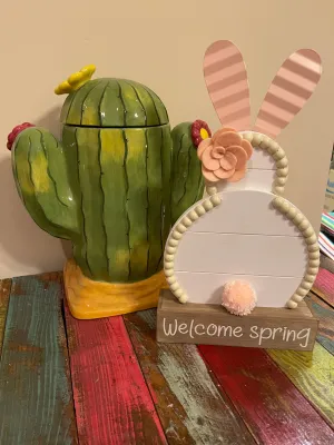 14” metal  bunny