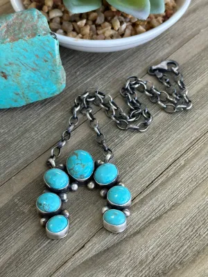 17" Turquoise Naja Pendent