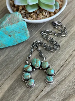 17" Turquoise Naja Pendent