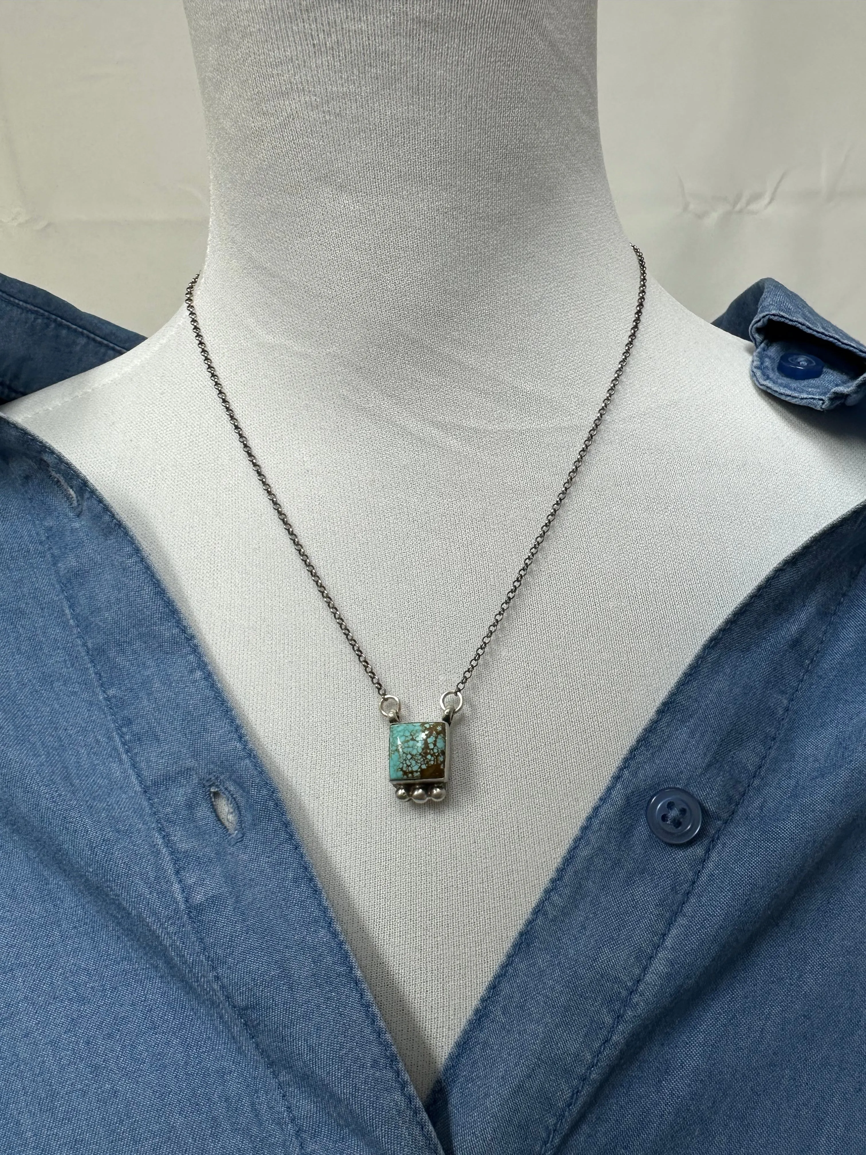 18" Square #8 Necklace