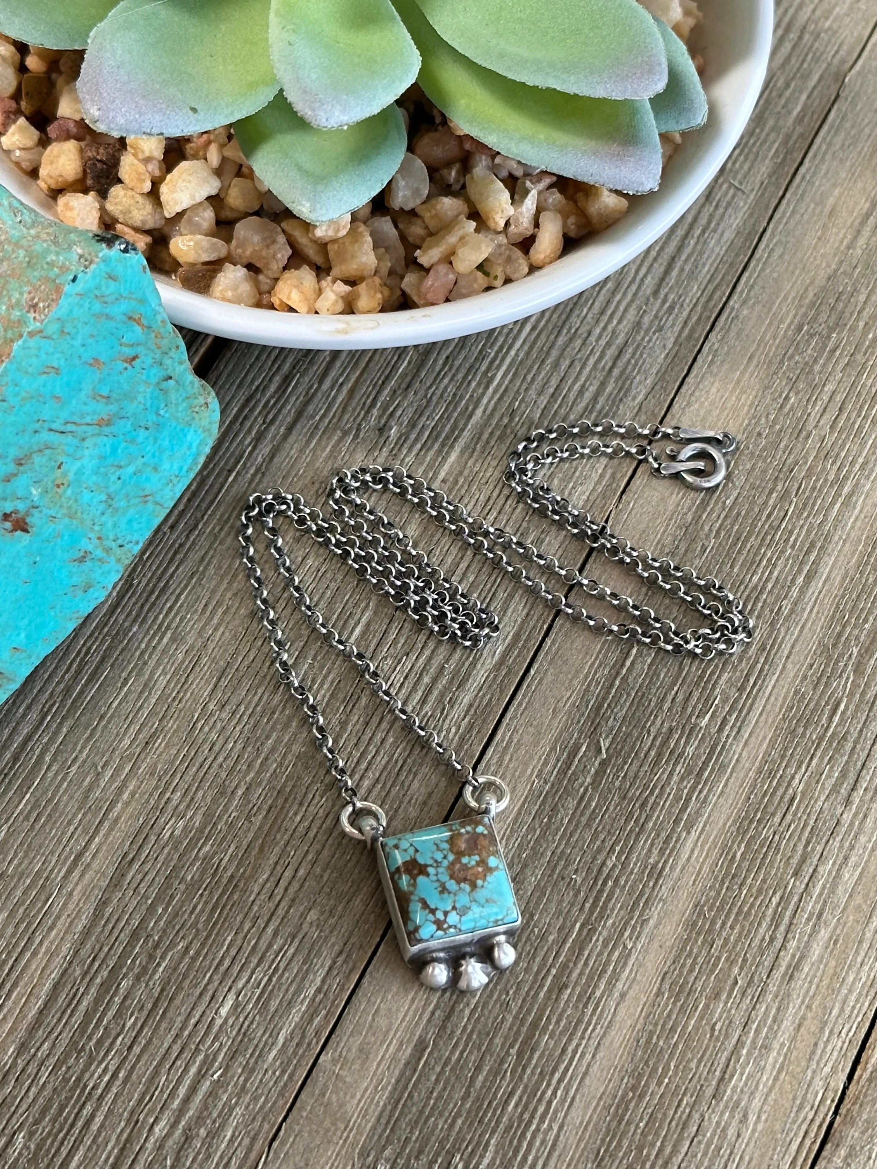 18" Square #8 Necklace