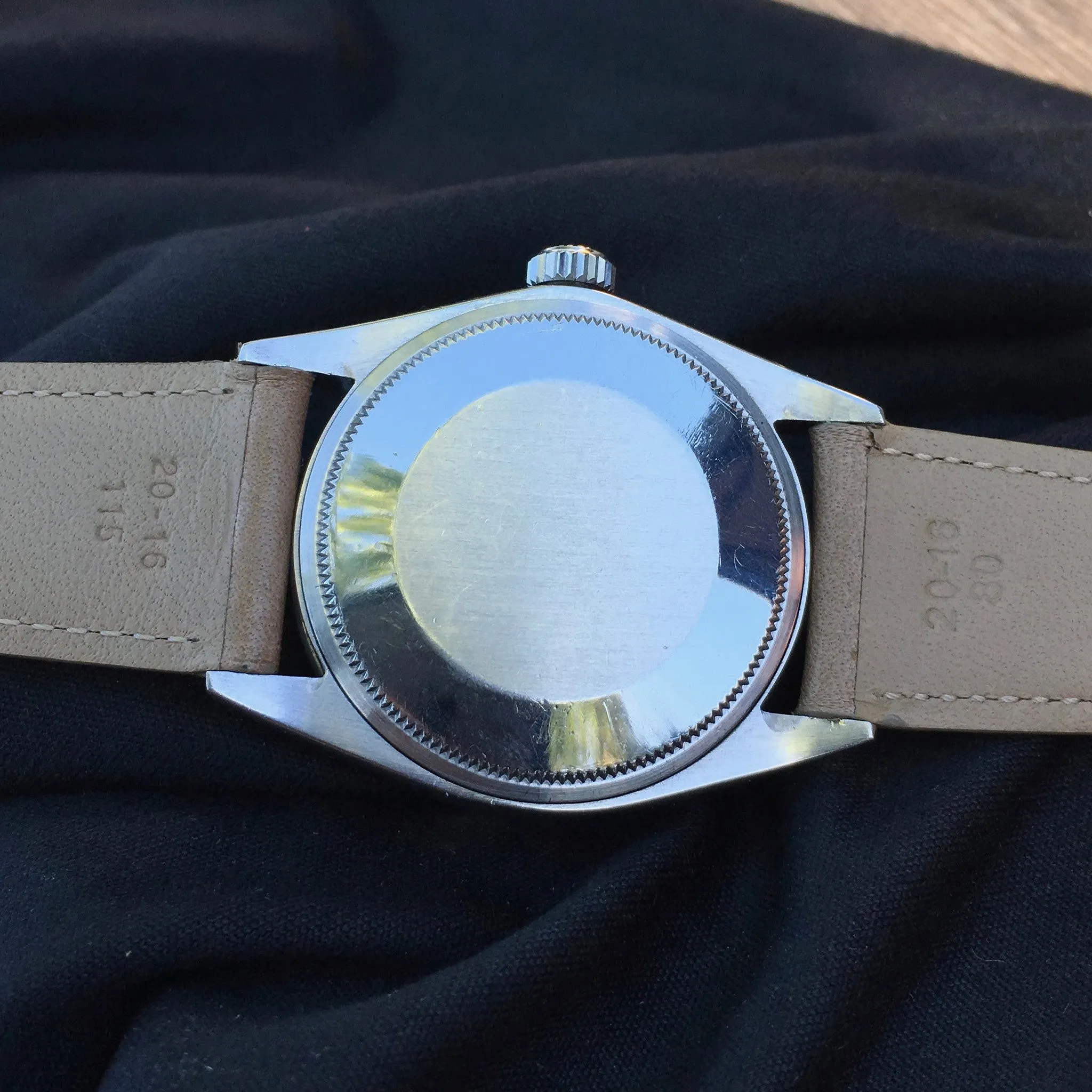 1968 Rolex Date 1501 Tropical Creme Brûlée Stainless Steel Caliber 1570 Wristwatch