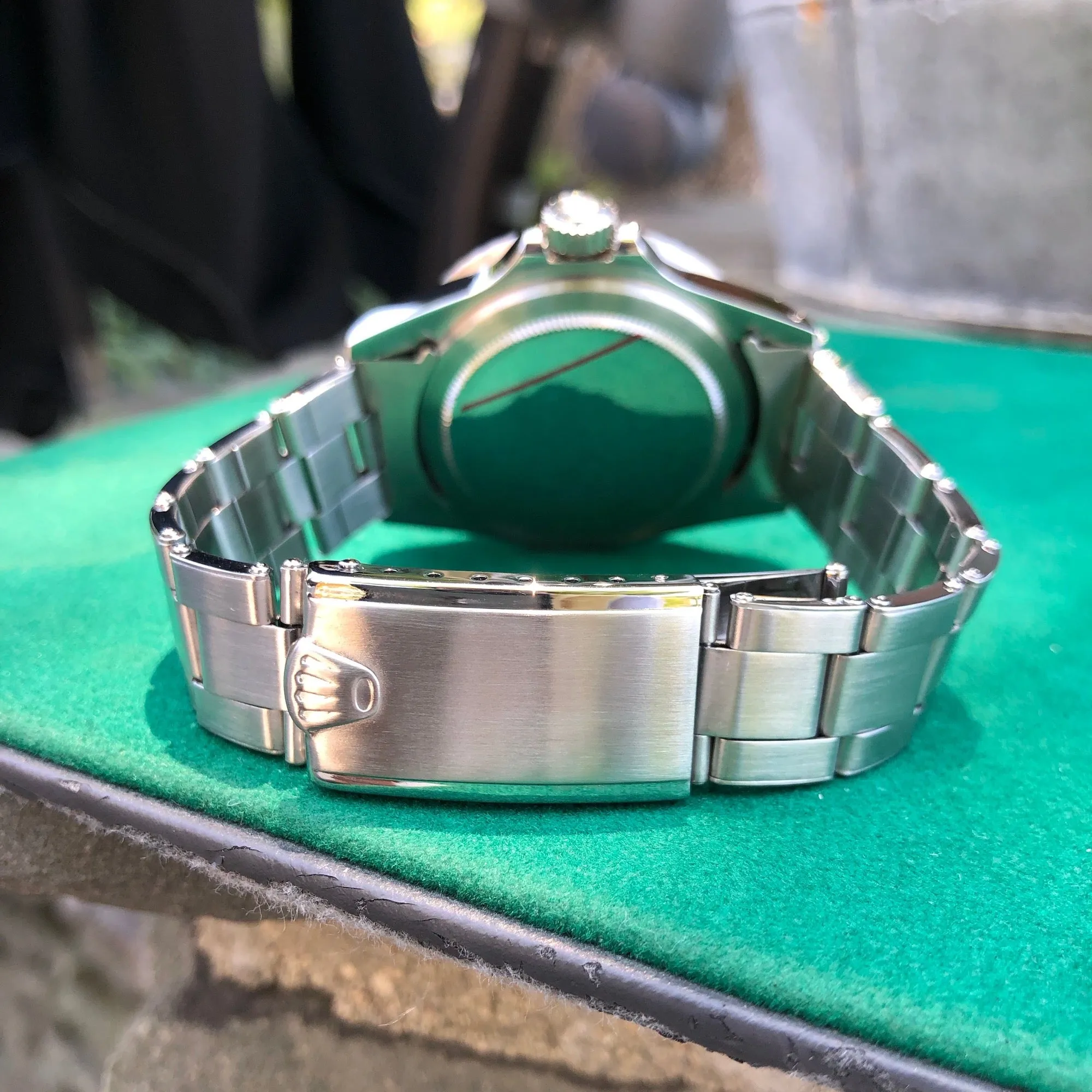 1971 Rolex Submariner 5513 Matte Black Non Serif Dial Wristwatch