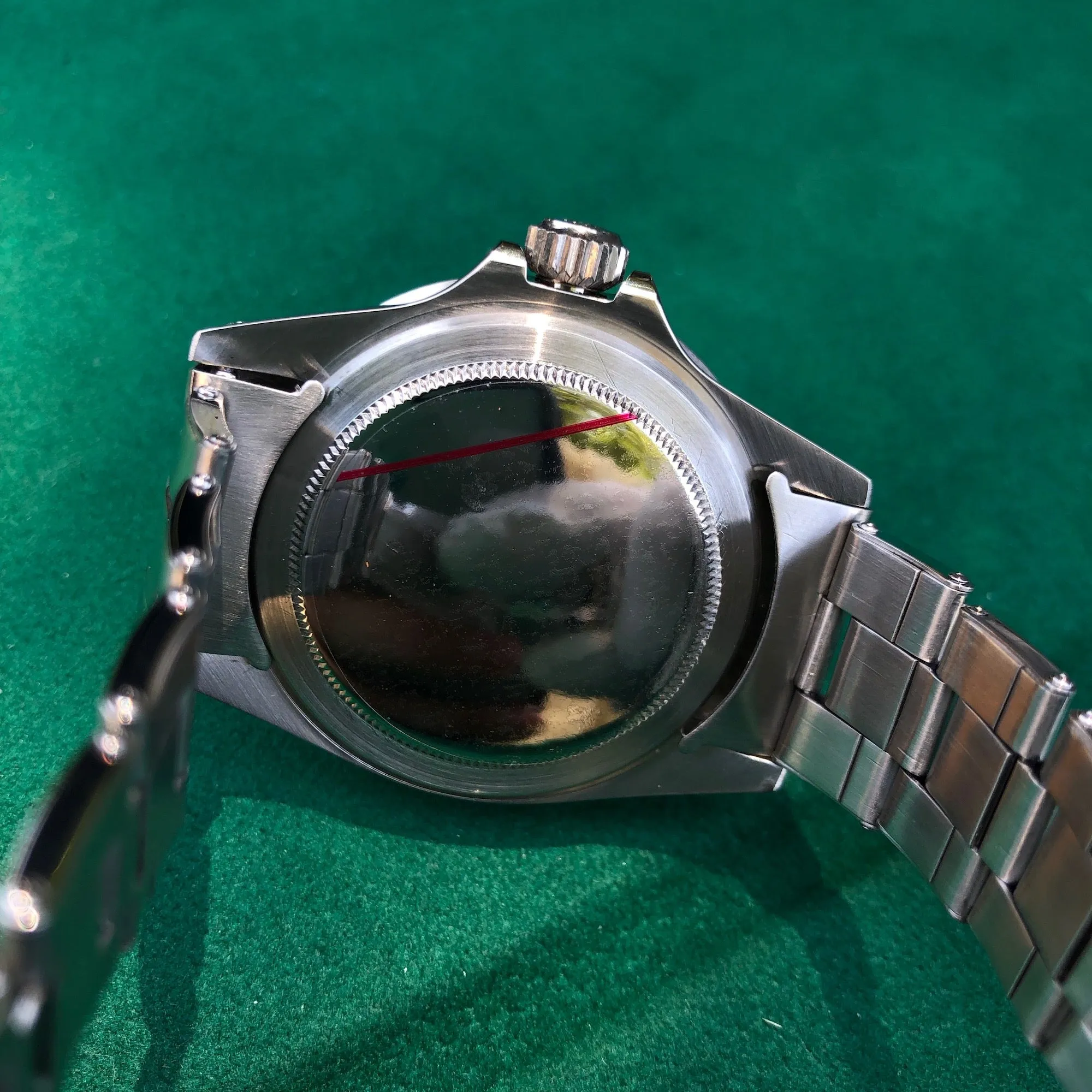 1971 Rolex Submariner 5513 Matte Black Non Serif Dial Wristwatch