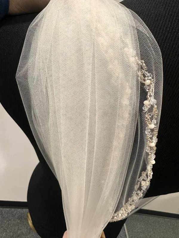 1st Class Bridal Size 36 x 120 3226 Blush Veil