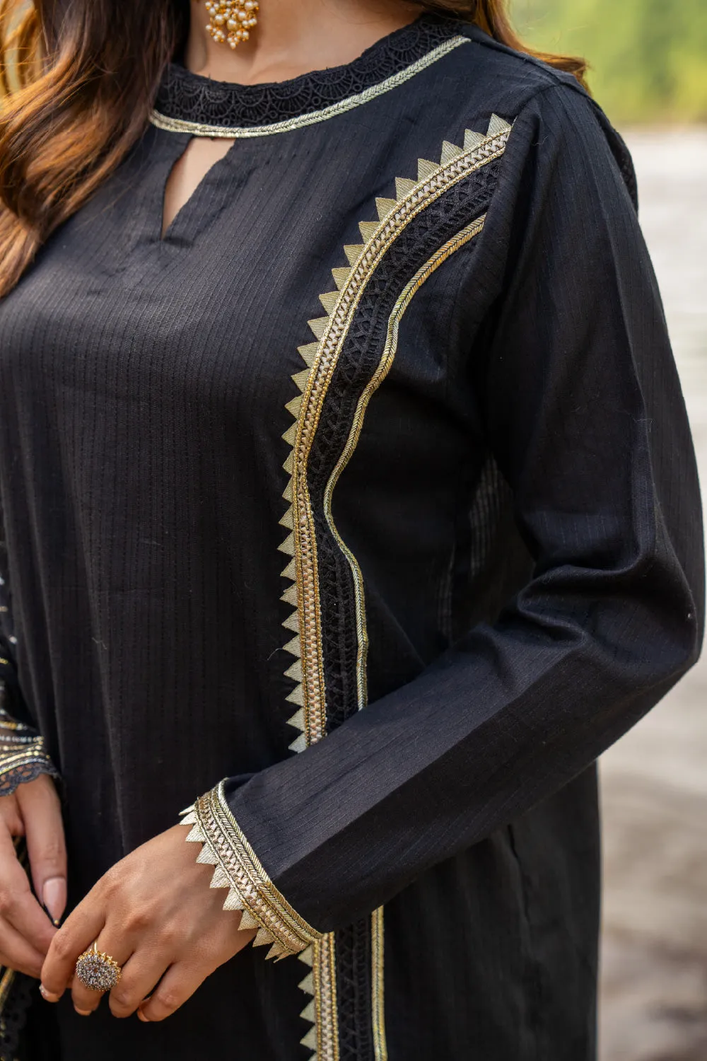 2 PC Stitched | Jacquard Shirt   Dupatta