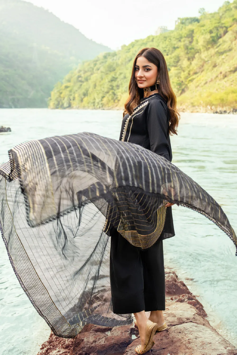 2 PC Stitched | Jacquard Shirt   Dupatta