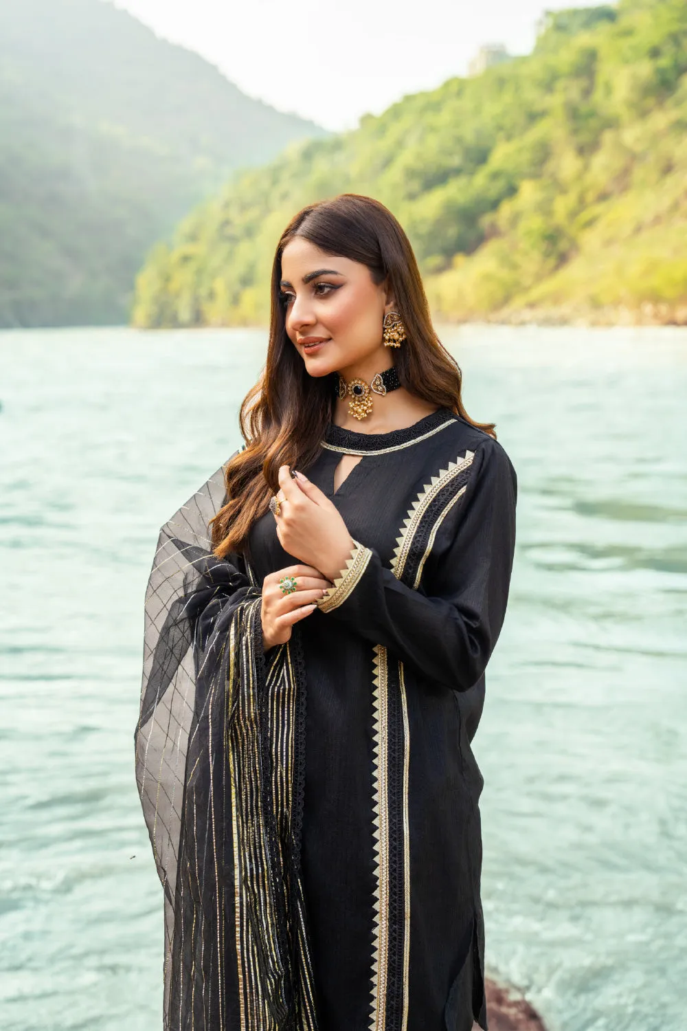 2 PC Stitched | Jacquard Shirt   Dupatta