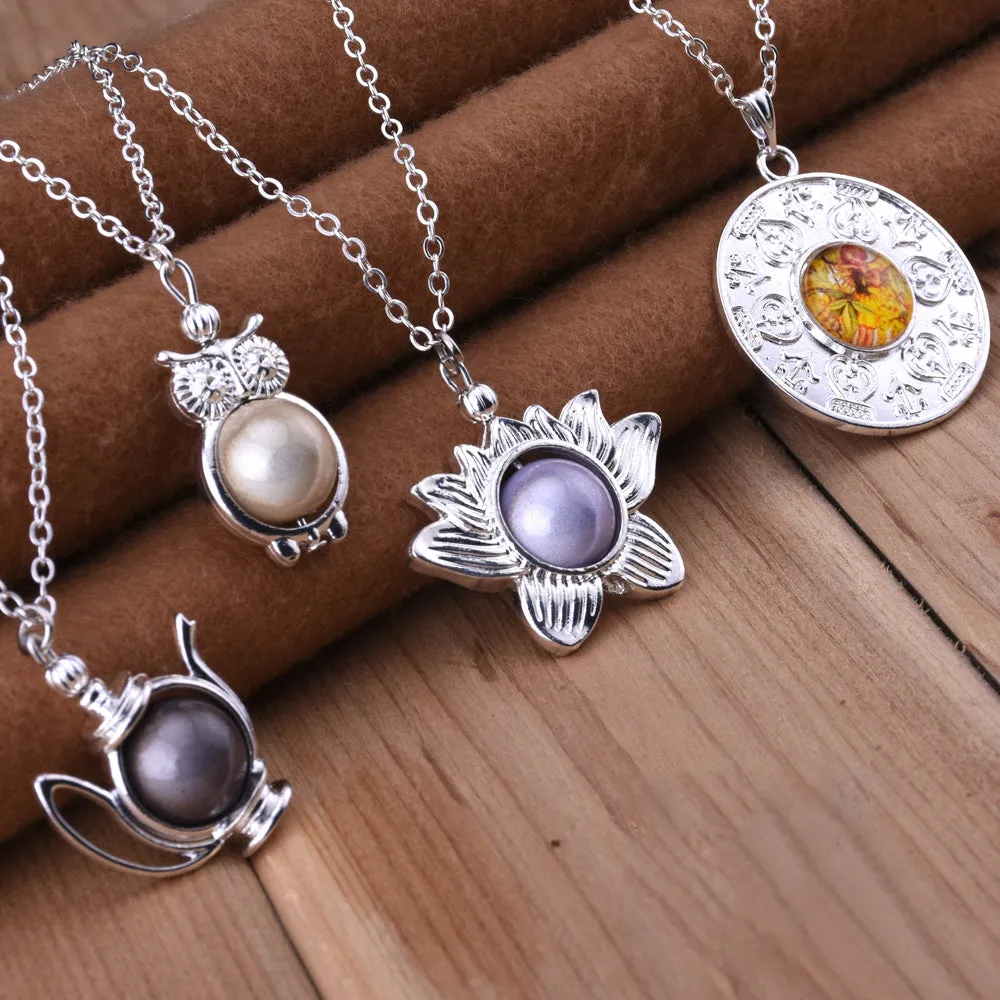 20 Metal Owl Charm Pendant fit 12mm bead, owl beaded Jewelry Findings