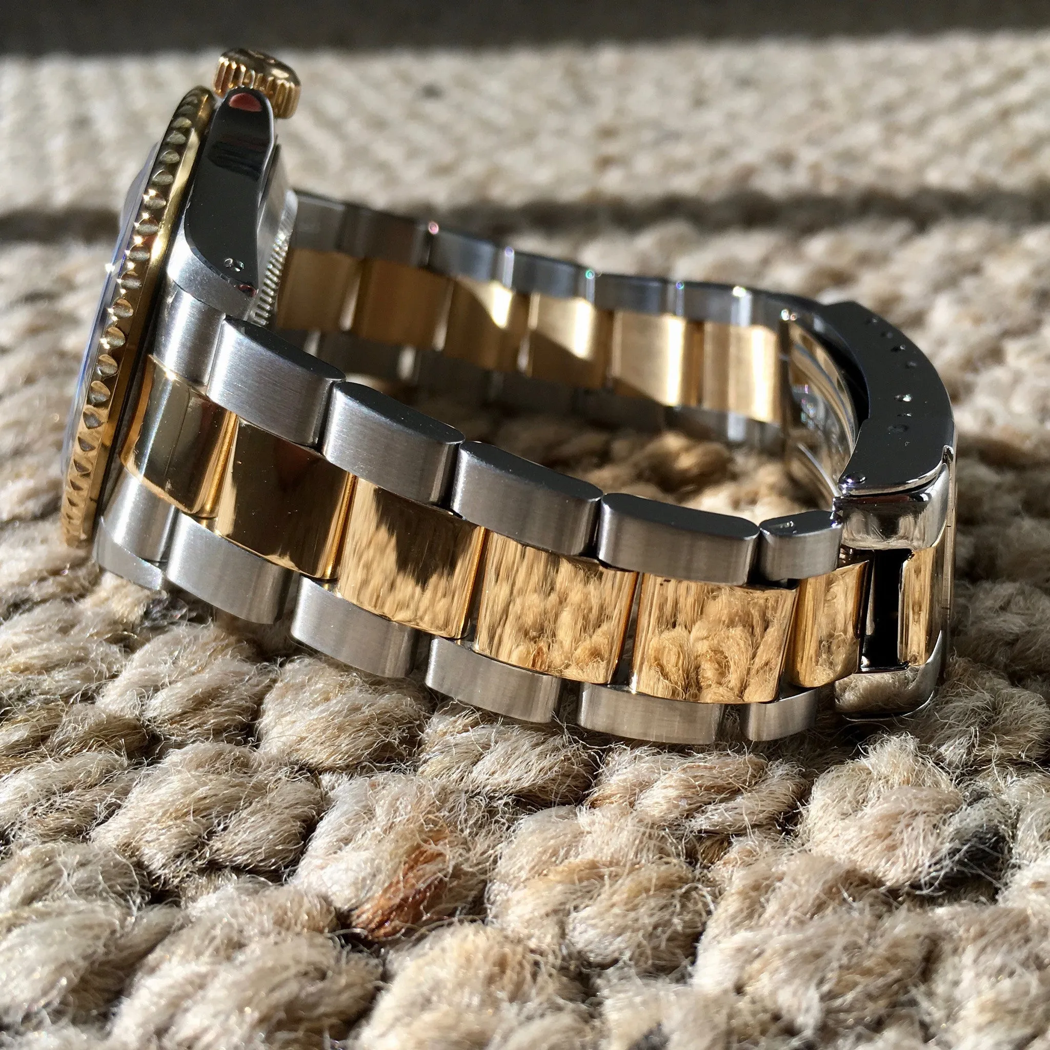 2002 Rolex Submariner 16613 Two Tone Steel 18K Gold "Y" Serial Wristwatch
