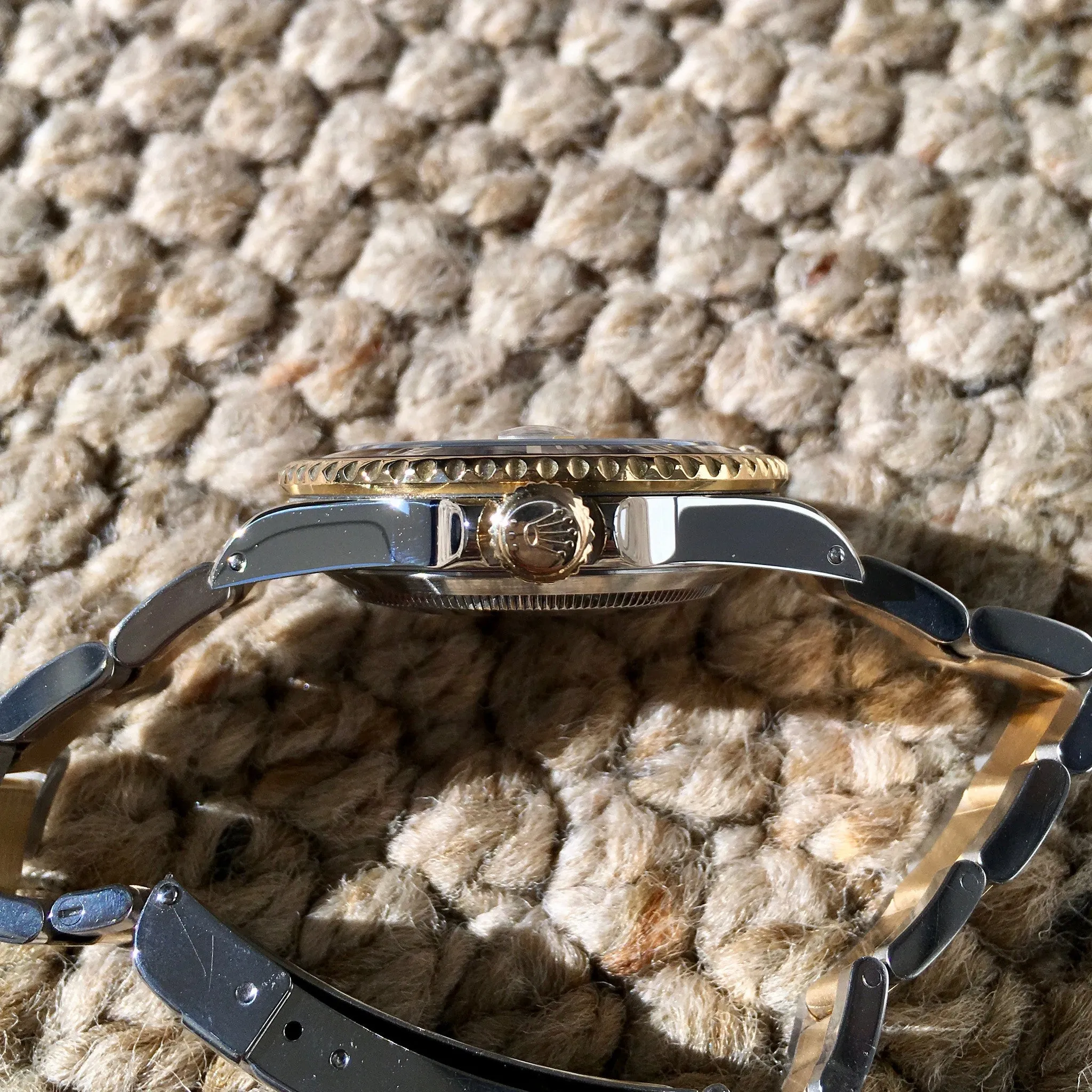 2002 Rolex Submariner 16613 Two Tone Steel 18K Gold "Y" Serial Wristwatch
