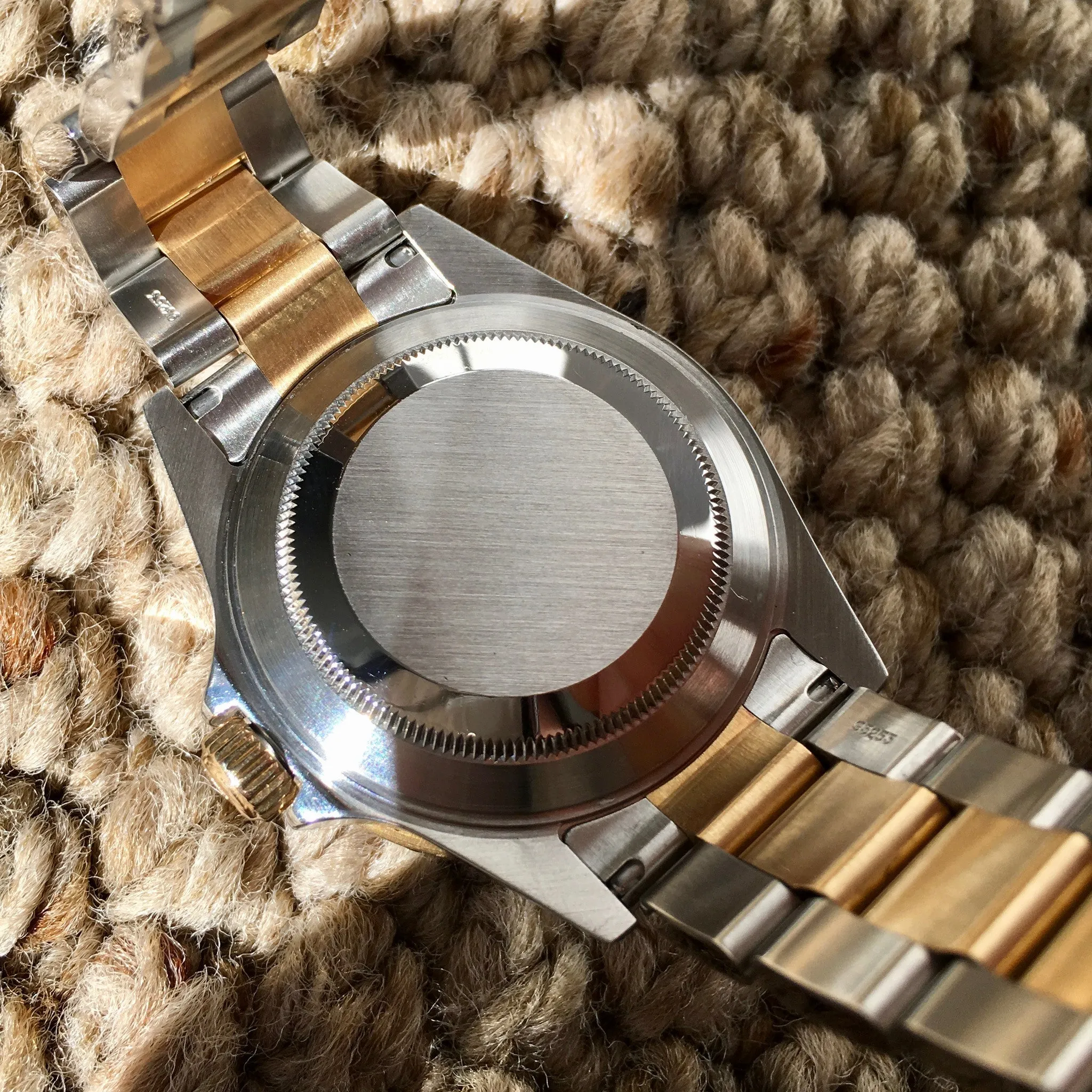 2002 Rolex Submariner 16613 Two Tone Steel 18K Gold "Y" Serial Wristwatch