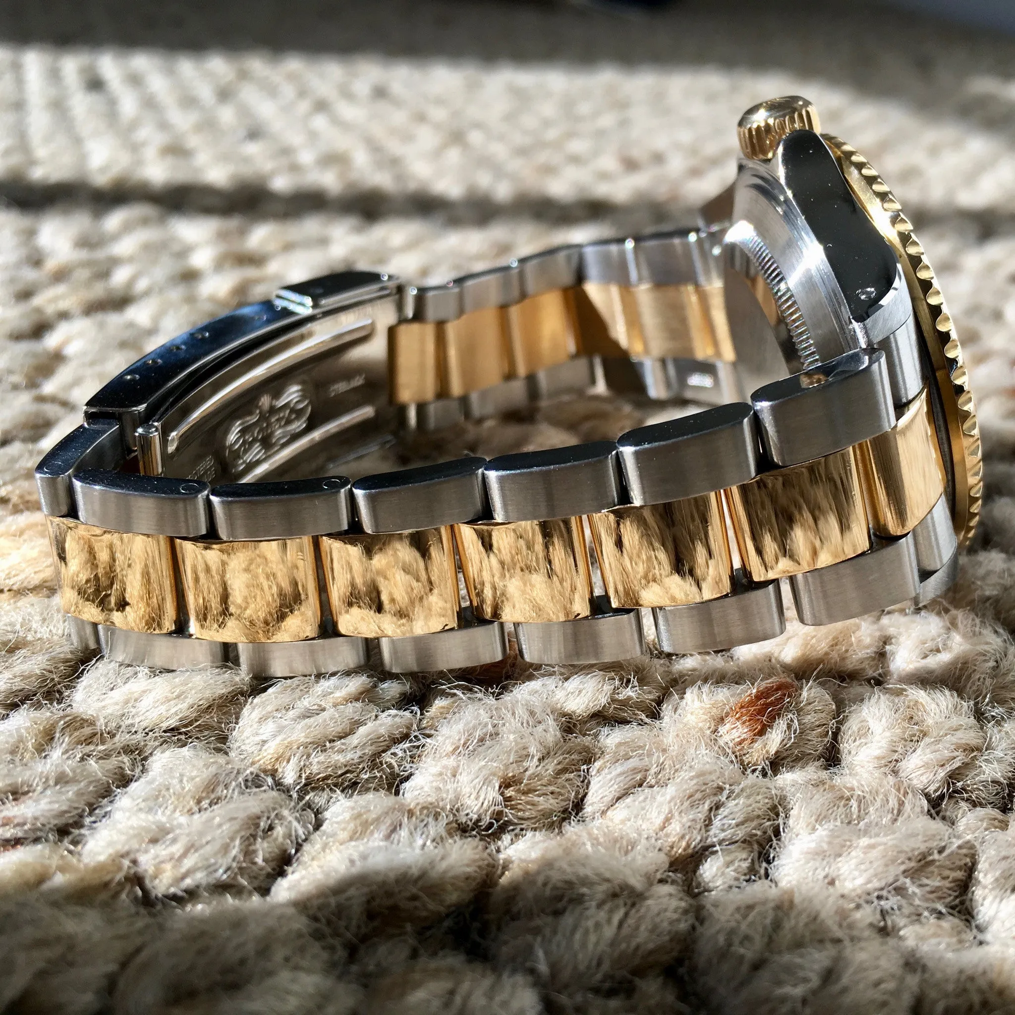 2002 Rolex Submariner 16613 Two Tone Steel 18K Gold "Y" Serial Wristwatch
