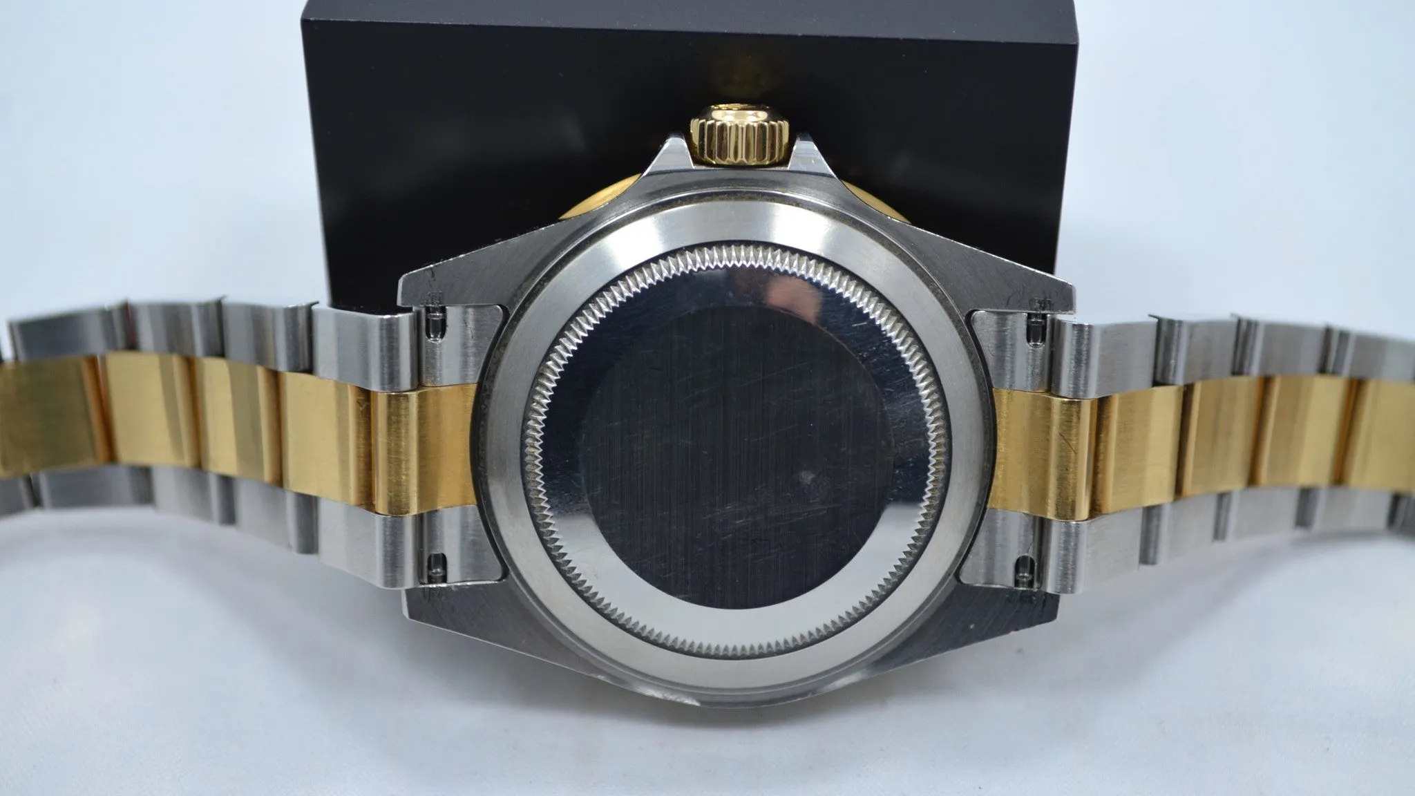 2005 Rolex Submariner 16613 Steel 18K Gold Black "D" Serial Box Papers Watch