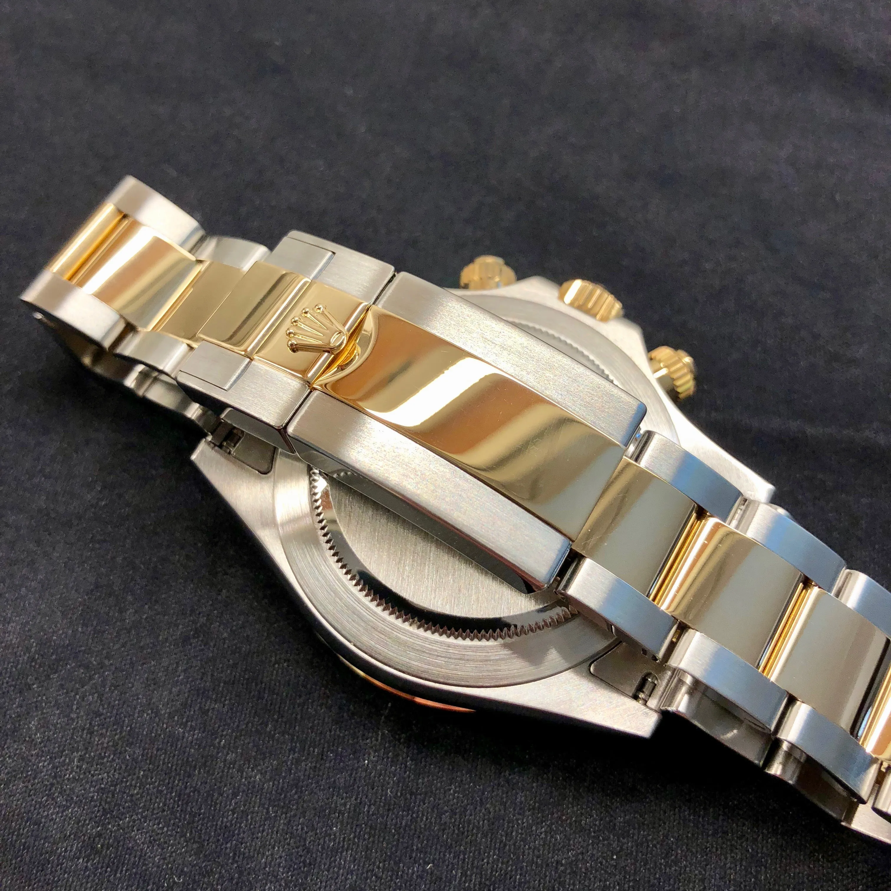 2008 Rolex Daytona 116523 MOP Diamond Two Tone Steel Gold Automatic Caliber 4130 Wristwatch