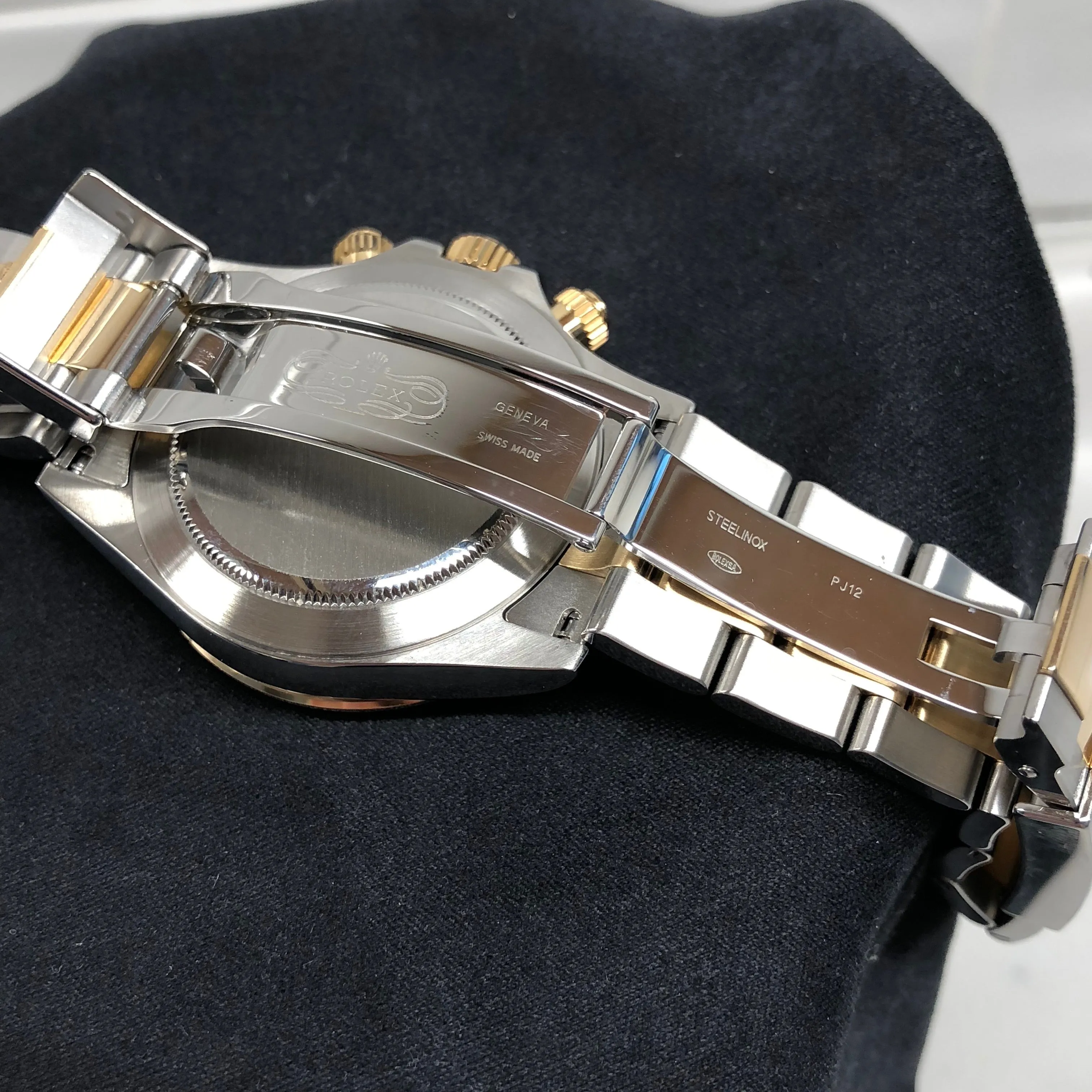 2008 Rolex Daytona 116523 MOP Diamond Two Tone Steel Gold Automatic Caliber 4130 Wristwatch