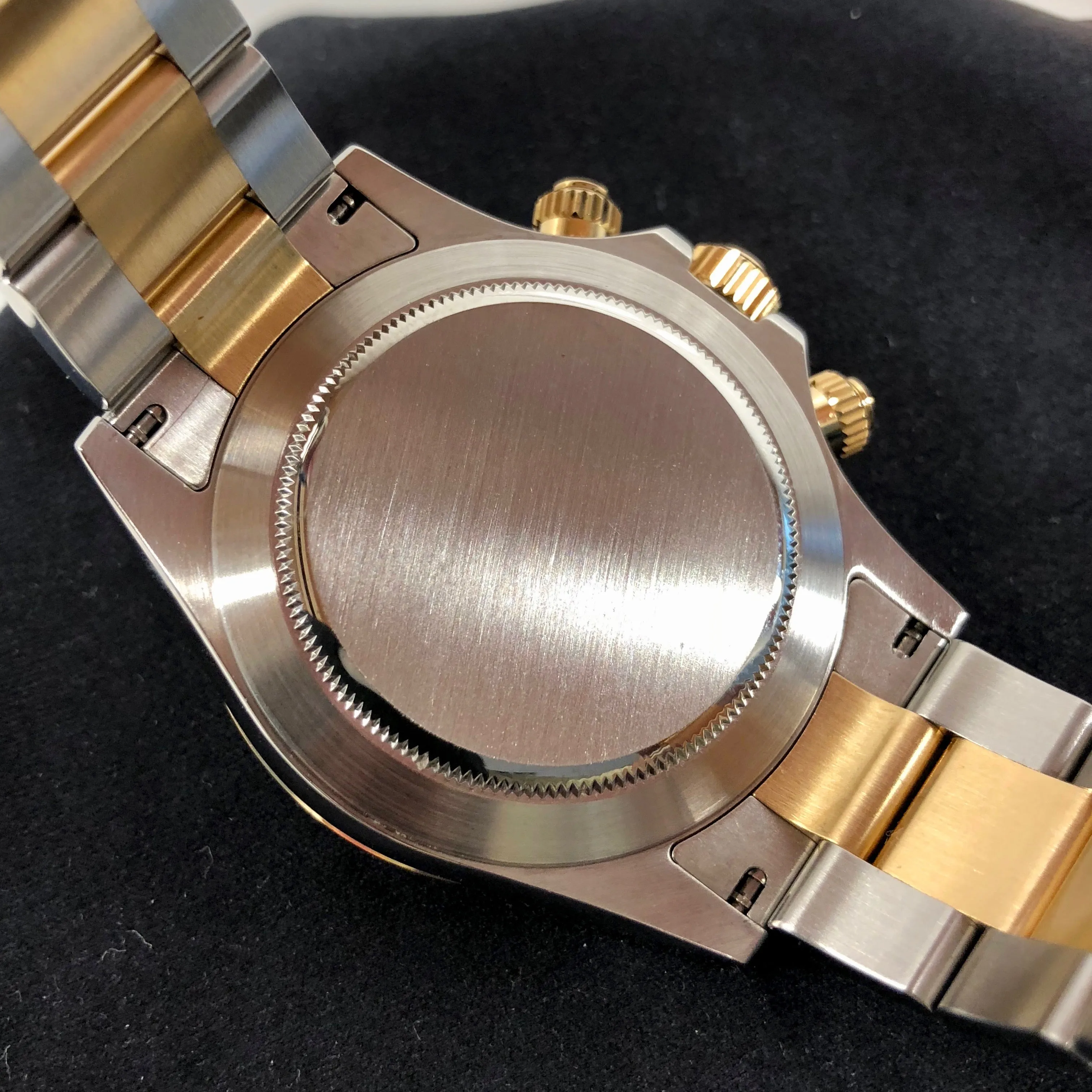 2008 Rolex Daytona 116523 MOP Diamond Two Tone Steel Gold Automatic Caliber 4130 Wristwatch