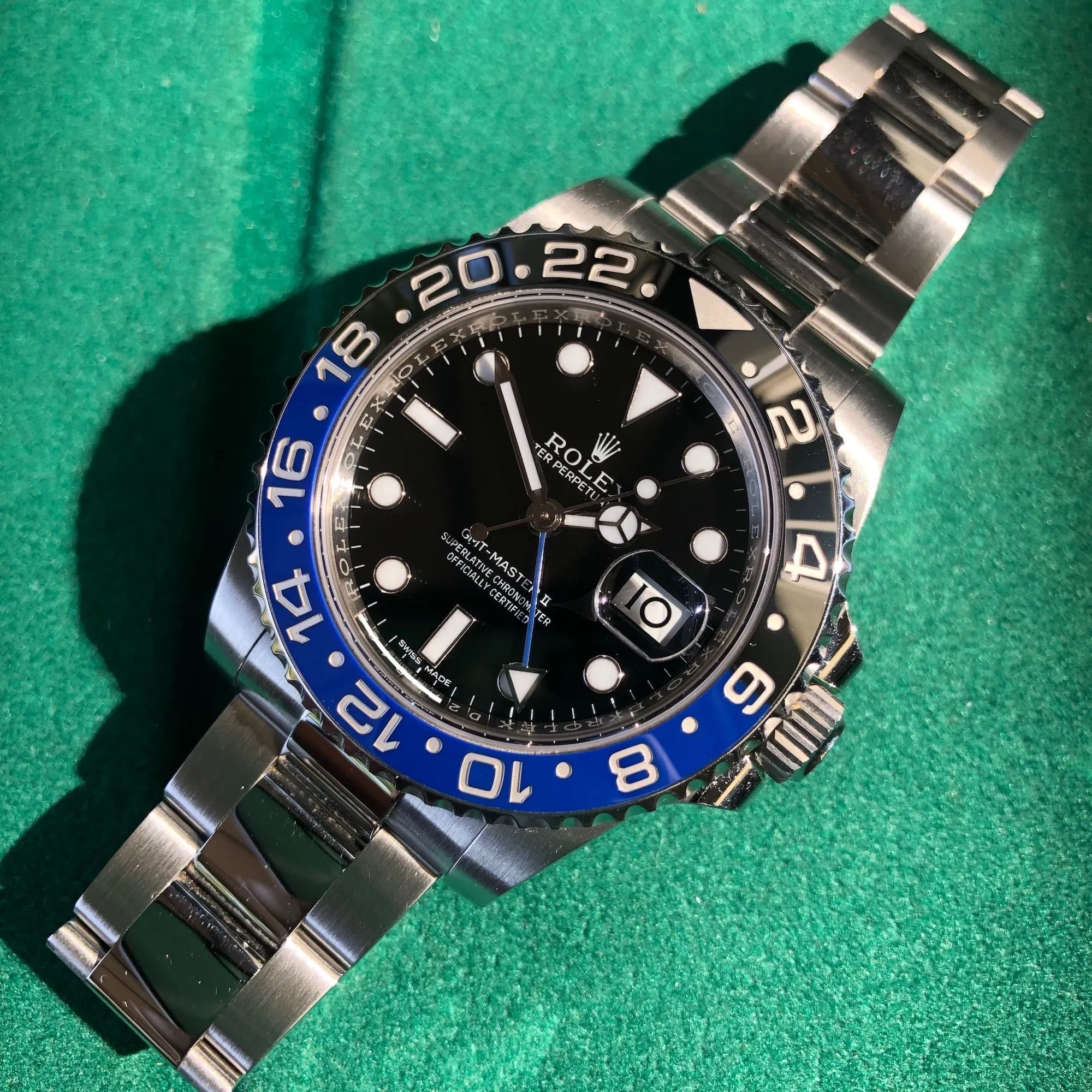 2015 Rolex GMT Master II 116710 BLNR Batman Ceramic Steel Automatic Wristwatch Box Papers
