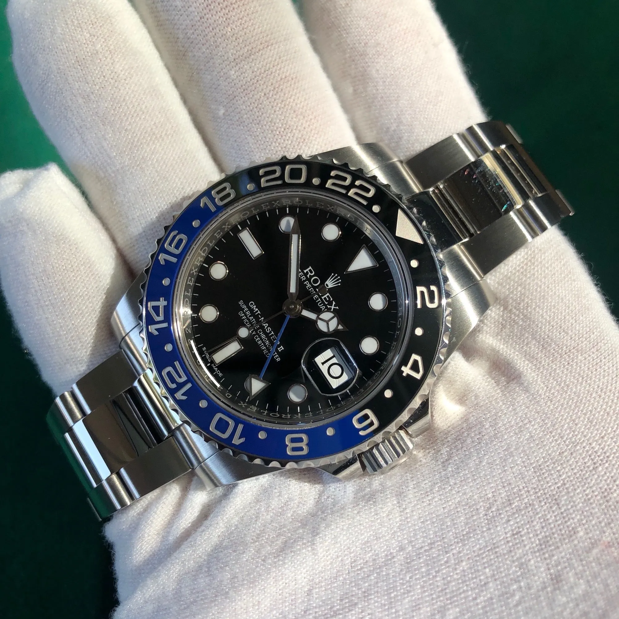 2015 Rolex GMT Master II 116710 BLNR Batman Ceramic Steel Automatic Wristwatch Box Papers