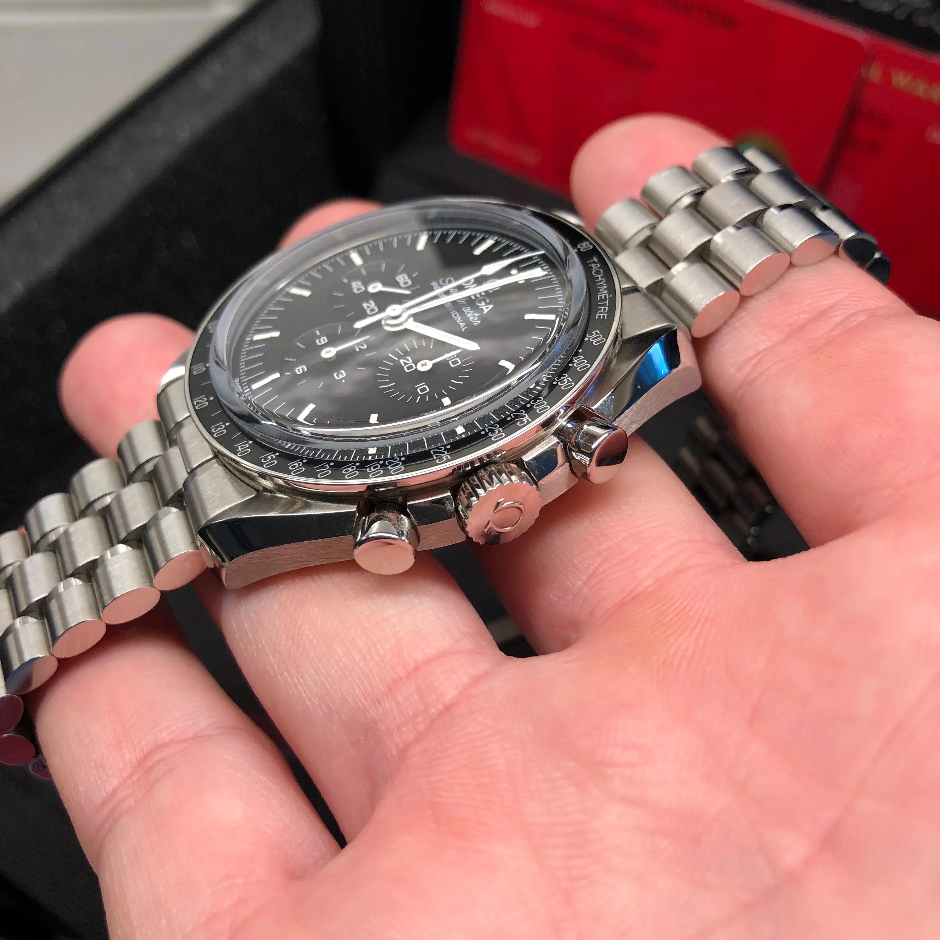 2021 Omega Speedmaster Moonwatch 310.30.42.50.01.002 Master 42mm Wristwatch with Box Papers