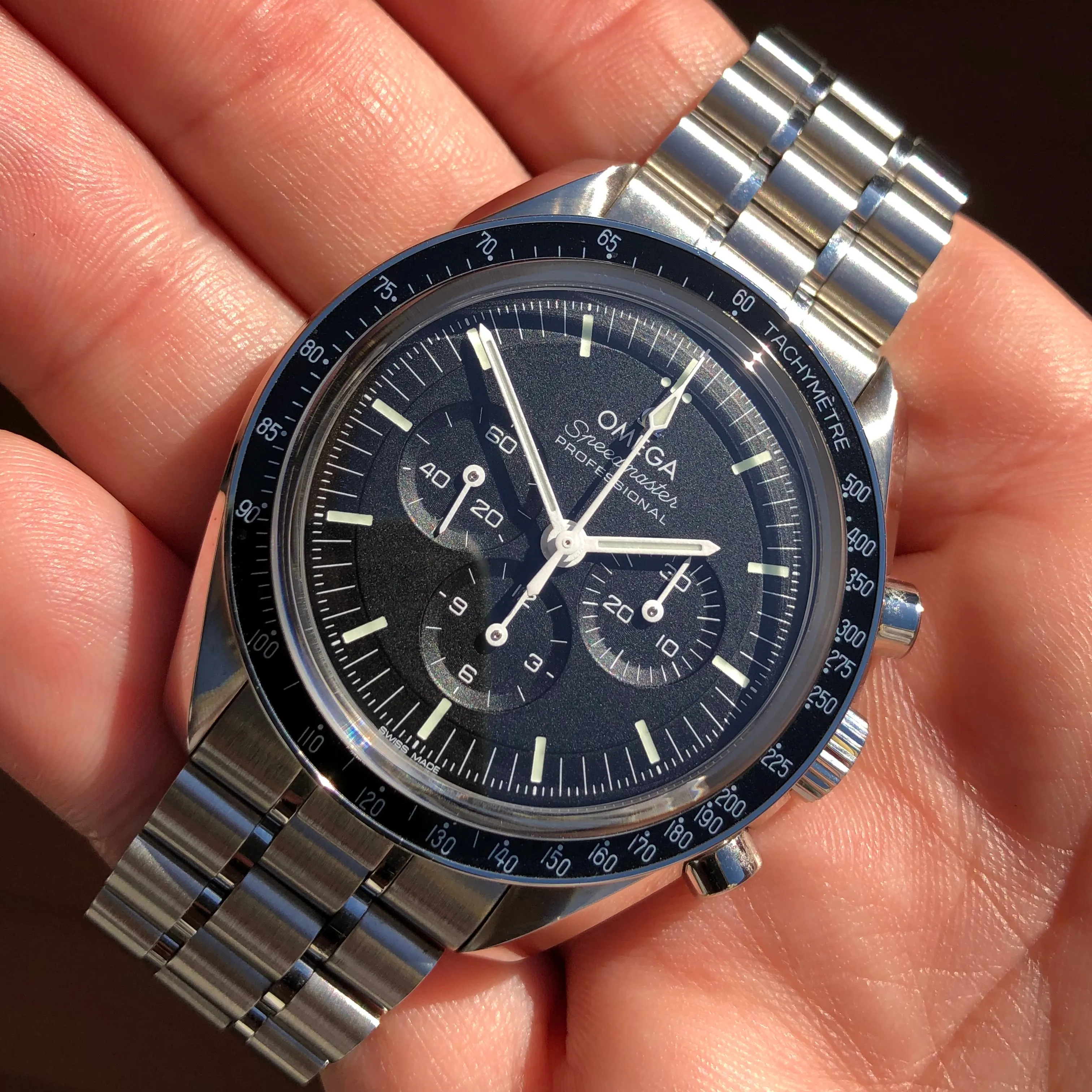2021 Omega Speedmaster Moonwatch 310.30.42.50.01.002 Master 42mm Wristwatch with Box Papers