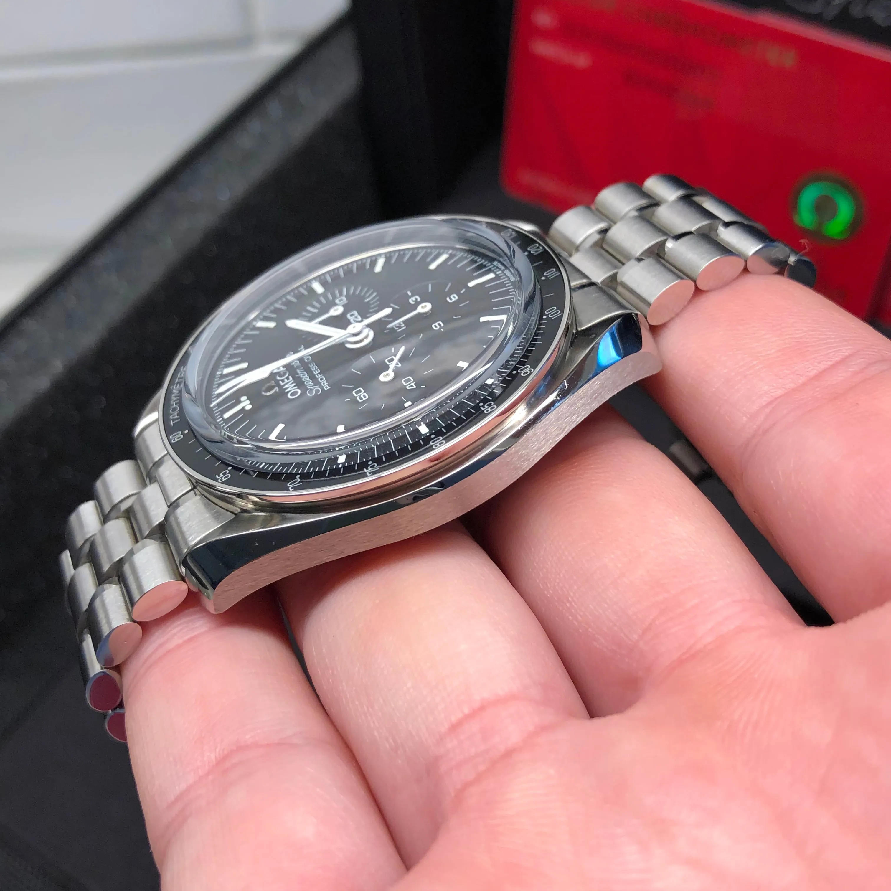 2021 Omega Speedmaster Moonwatch 310.30.42.50.01.002 Master 42mm Wristwatch with Box Papers