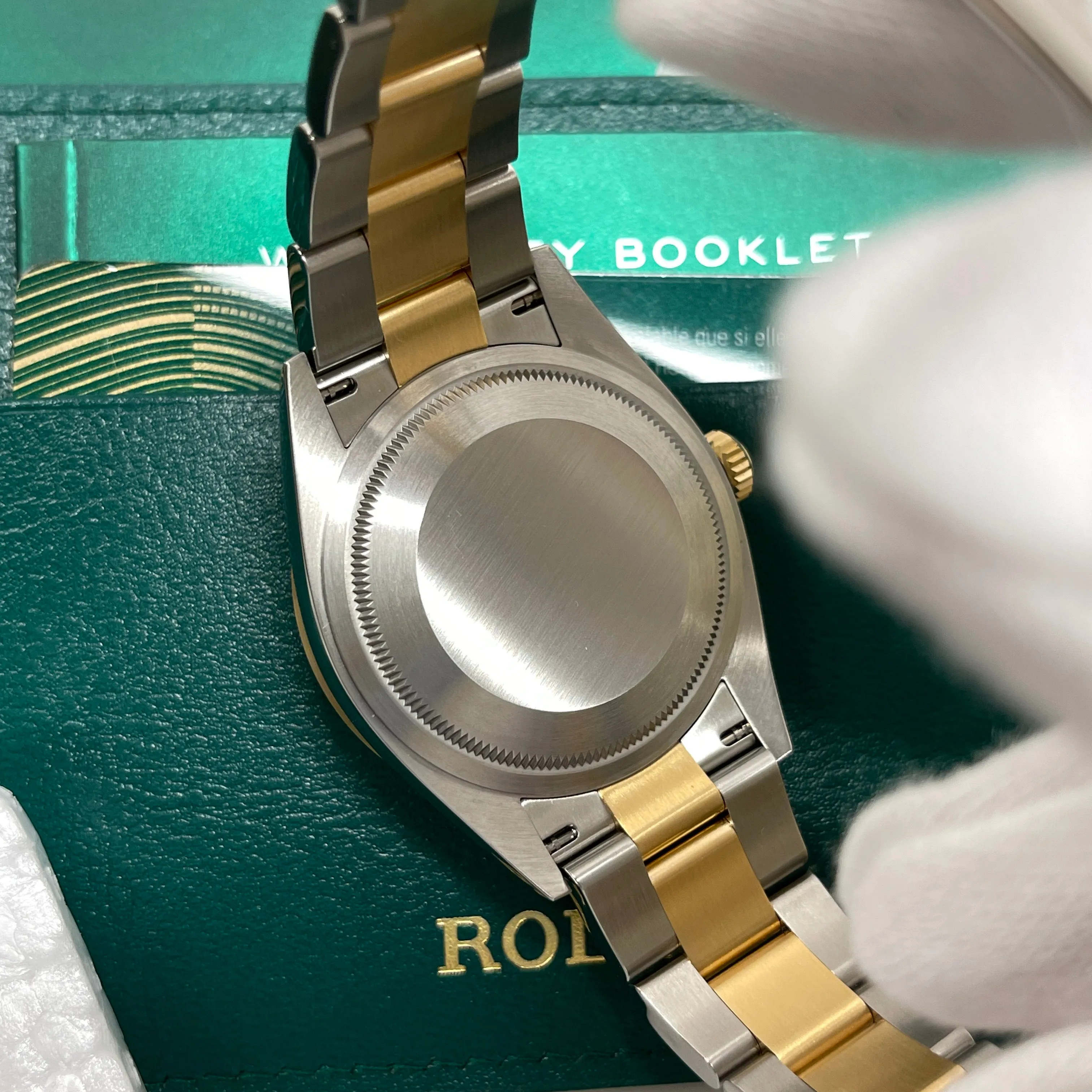2021 Rolex Explorer 124273 Two Tone Steel Rolesor Gold Oyster Perpetual Steel Wristwatch Box Papers