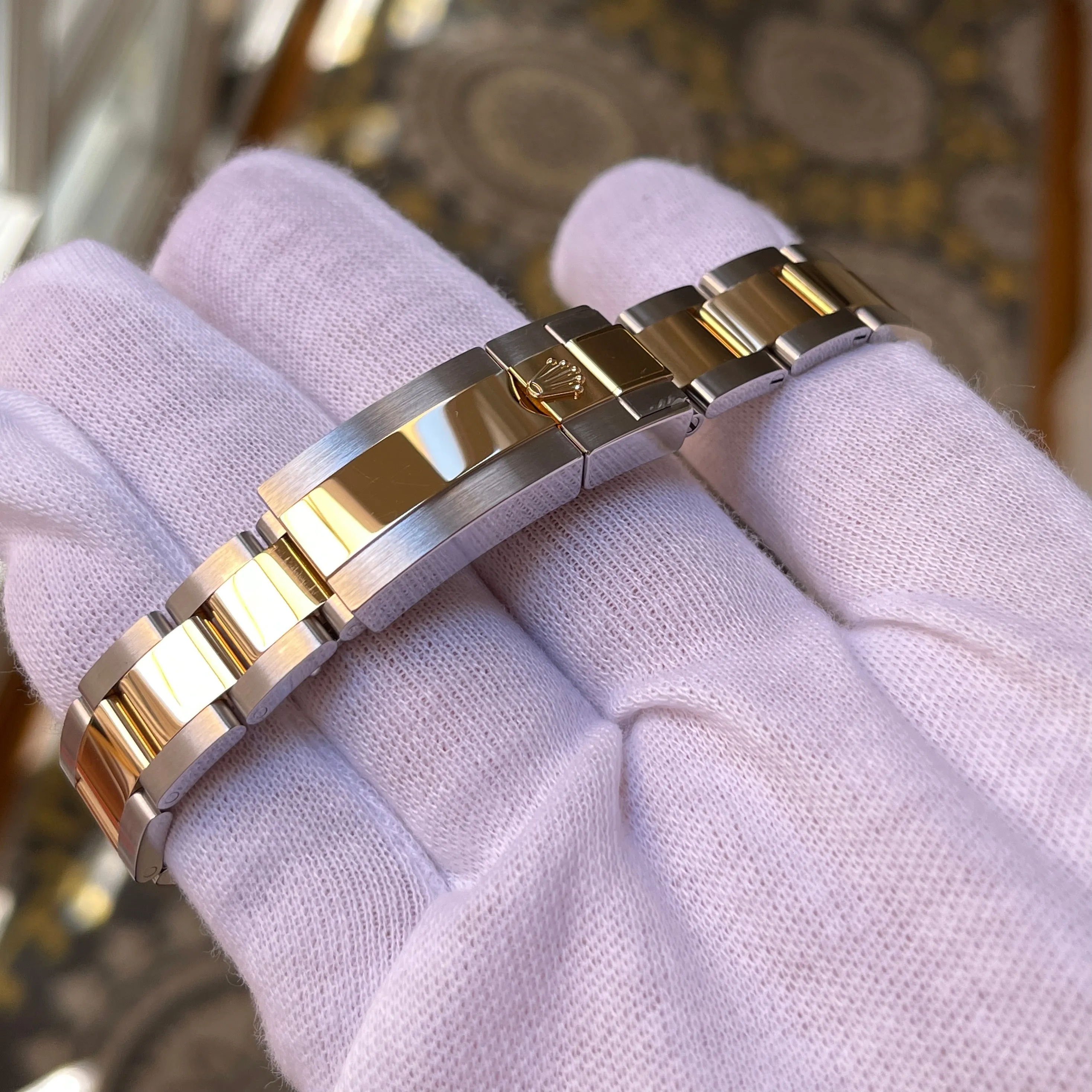 2021 Rolex Explorer 124273 Two Tone Steel Rolesor Gold Oyster Perpetual Steel Wristwatch Box Papers