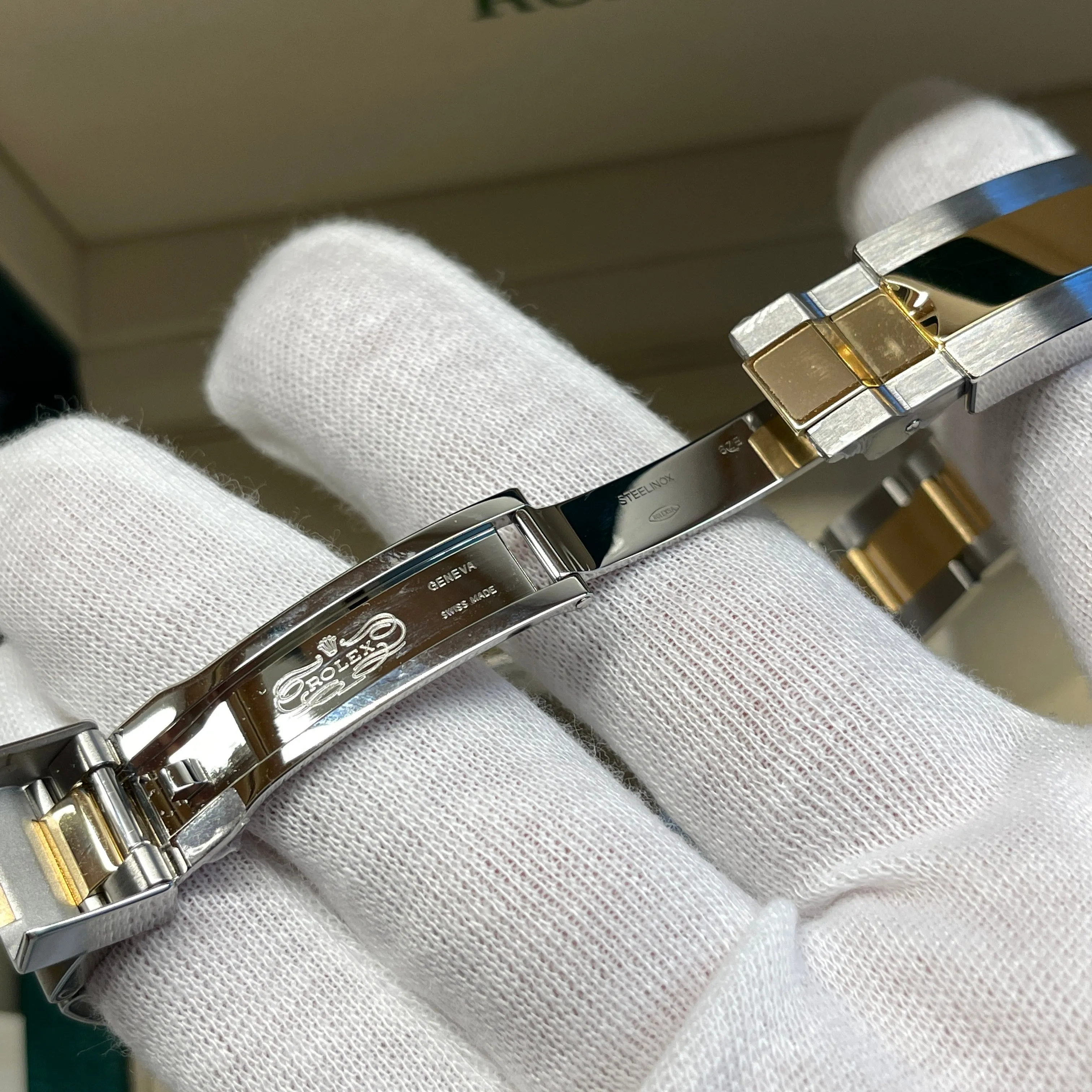 2021 Rolex Explorer 124273 Two Tone Steel Rolesor Gold Oyster Perpetual Steel Wristwatch Box Papers