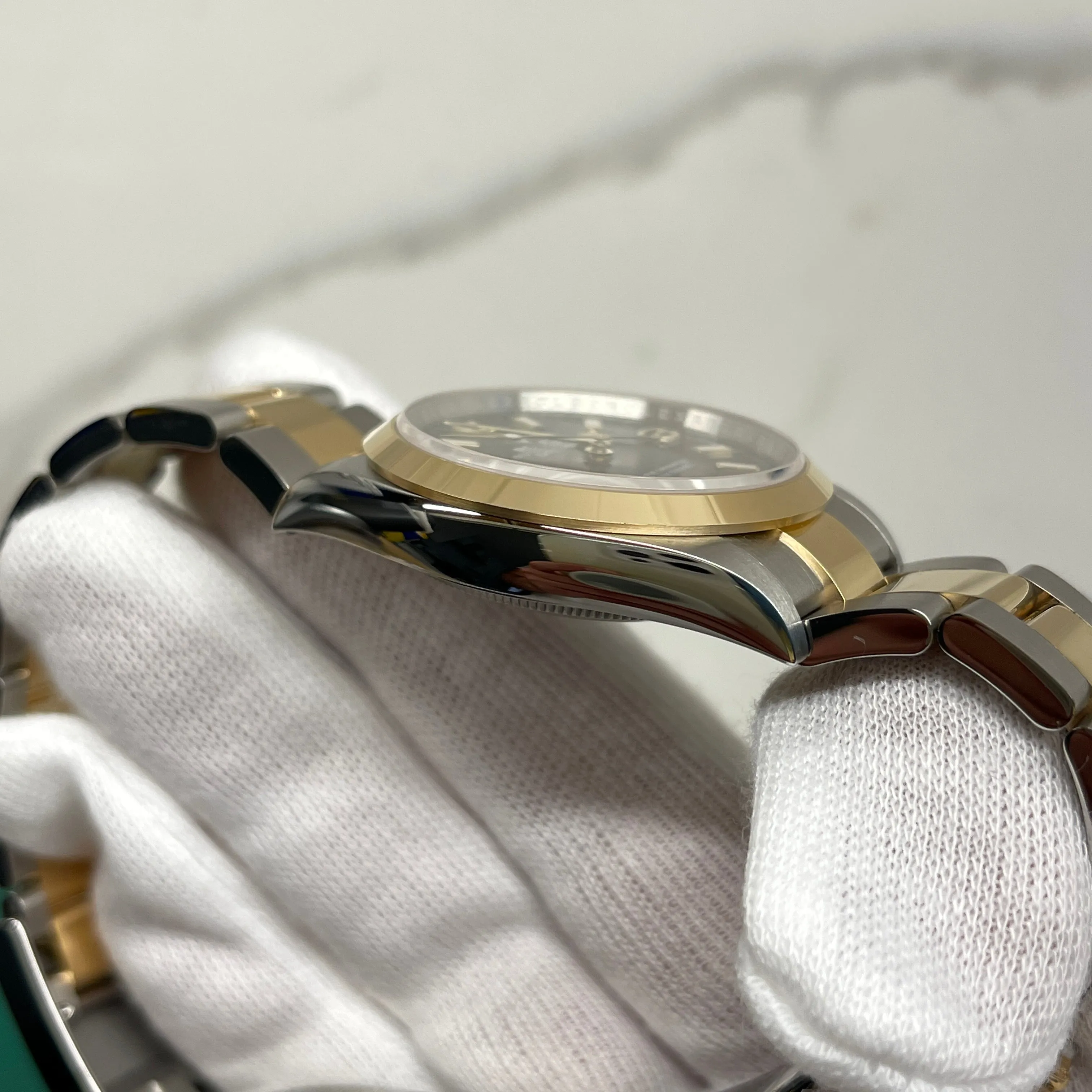 2021 Rolex Explorer 124273 Two Tone Steel Rolesor Gold Oyster Perpetual Steel Wristwatch Box Papers