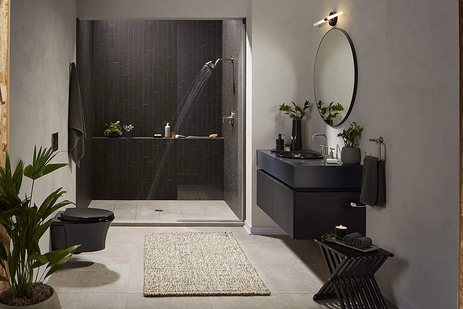 28238-GKE-BN Moxie 1.75 Gpm Showerhead and Wireless Speaker
