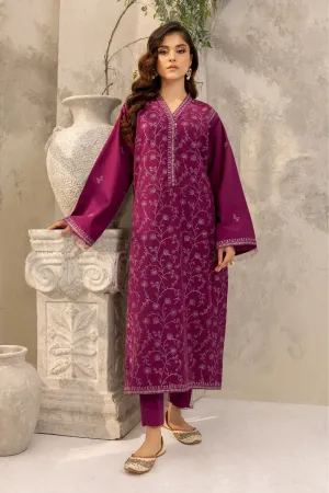 2PC STITCHED | EMBROIDERED KHADDAR SUIT