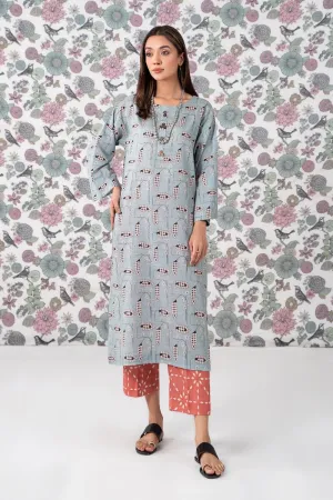 2PC Stitched |Printed Khaddar Suit