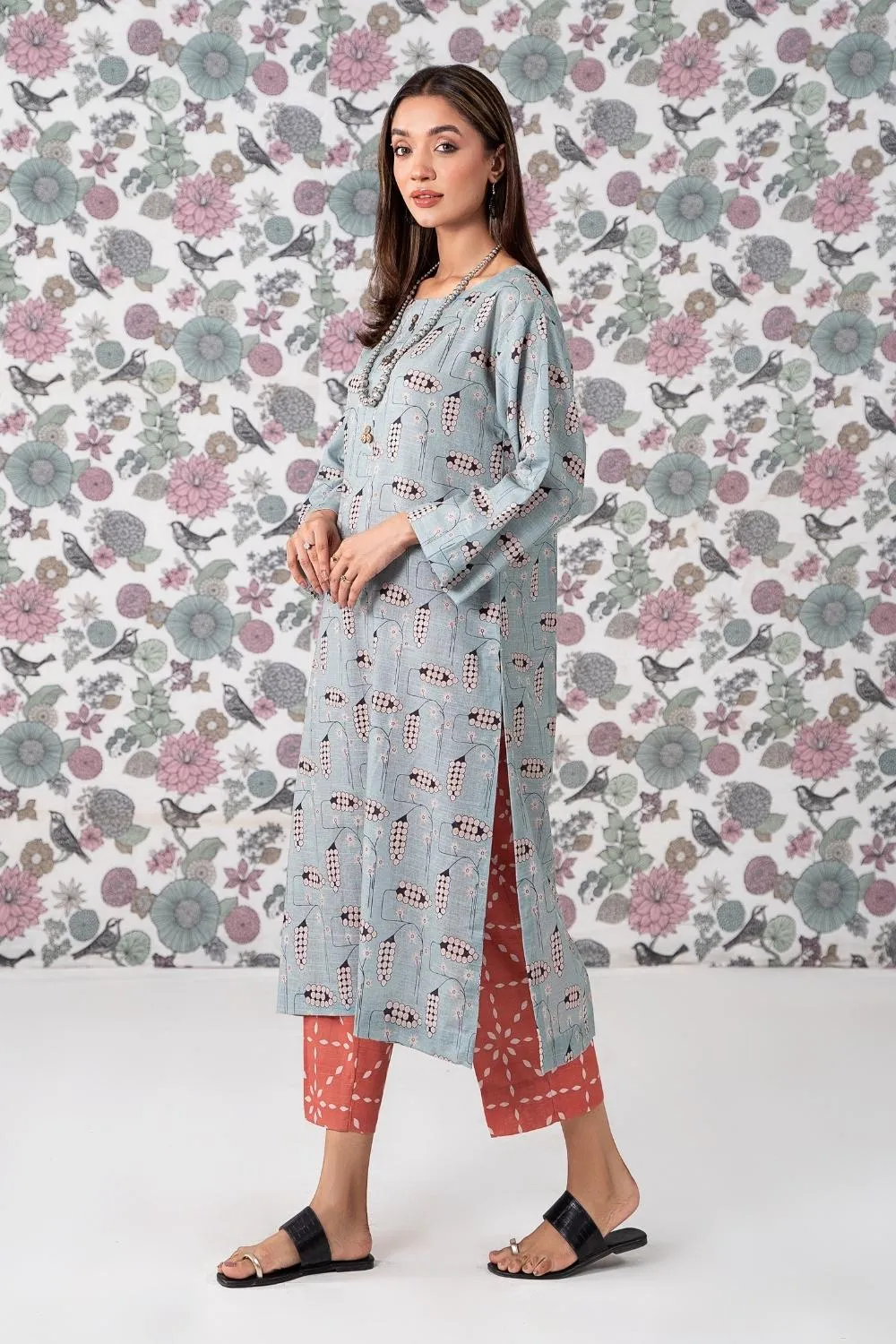 2PC Stitched |Printed Khaddar Suit