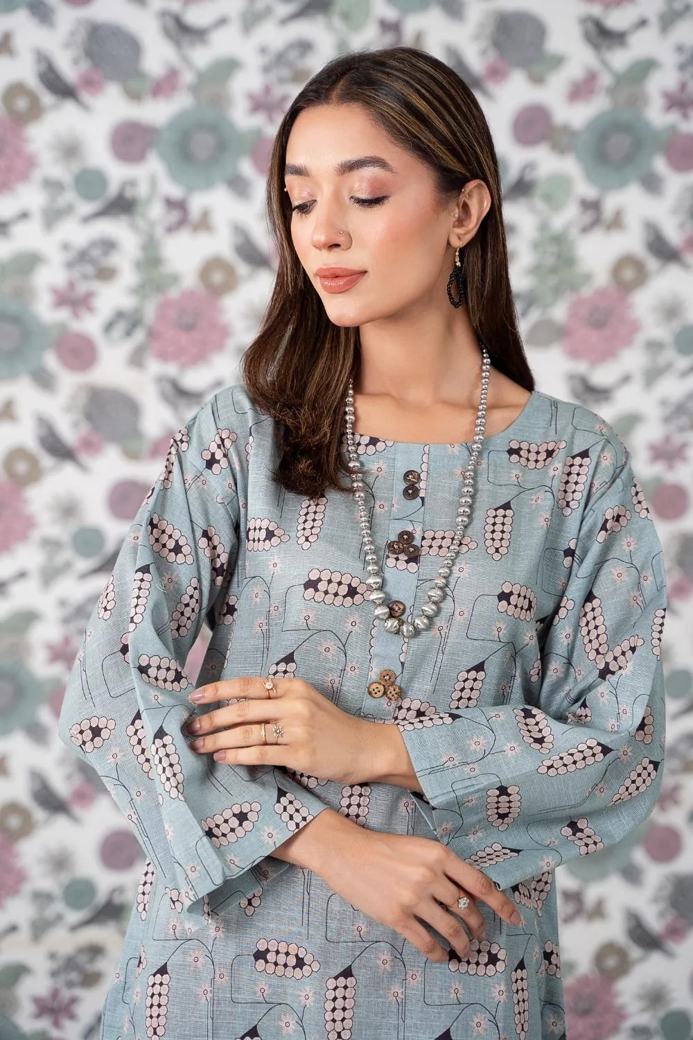 2PC Stitched |Printed Khaddar Suit