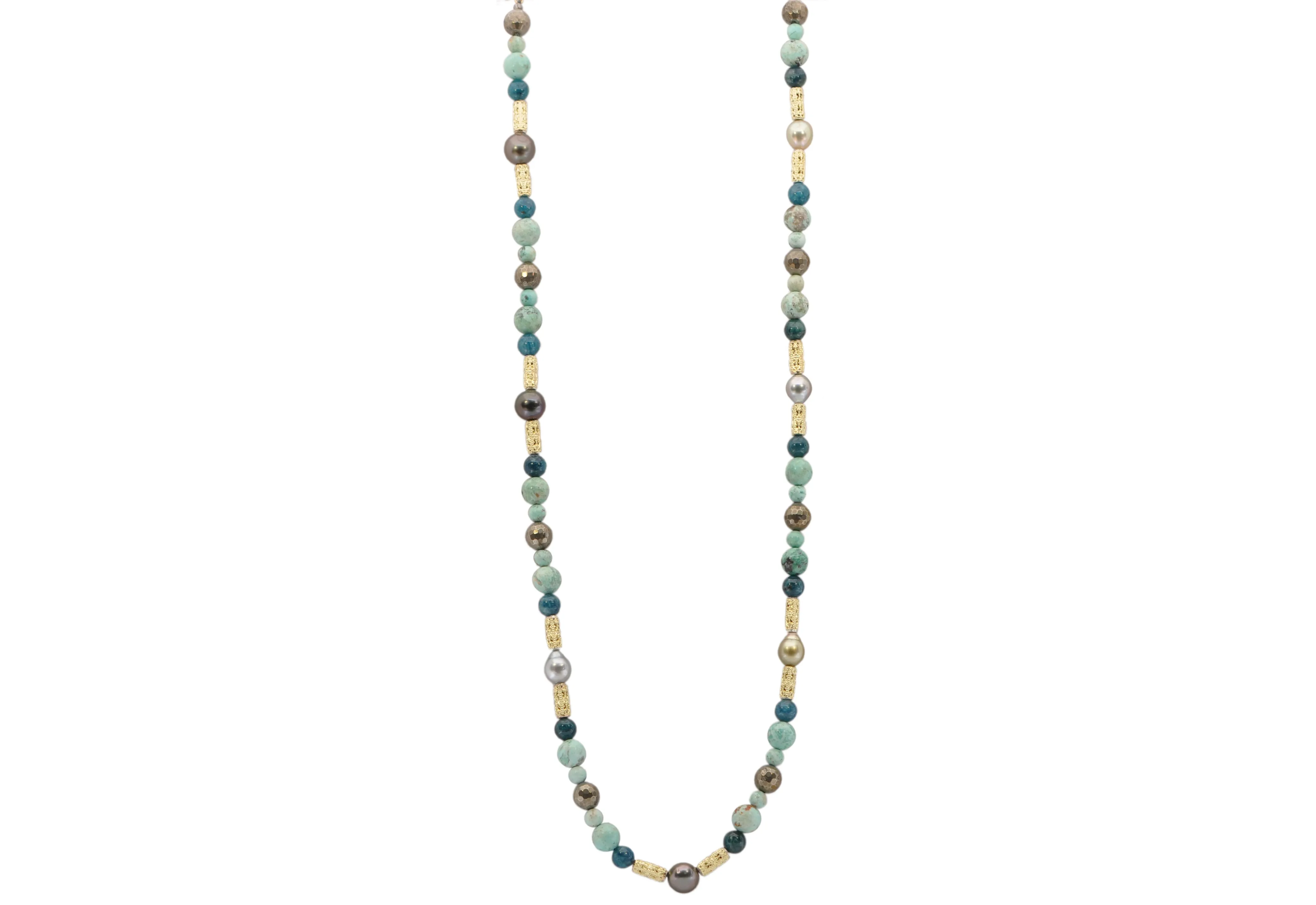 34" MULTI-BEADED NECKLACE