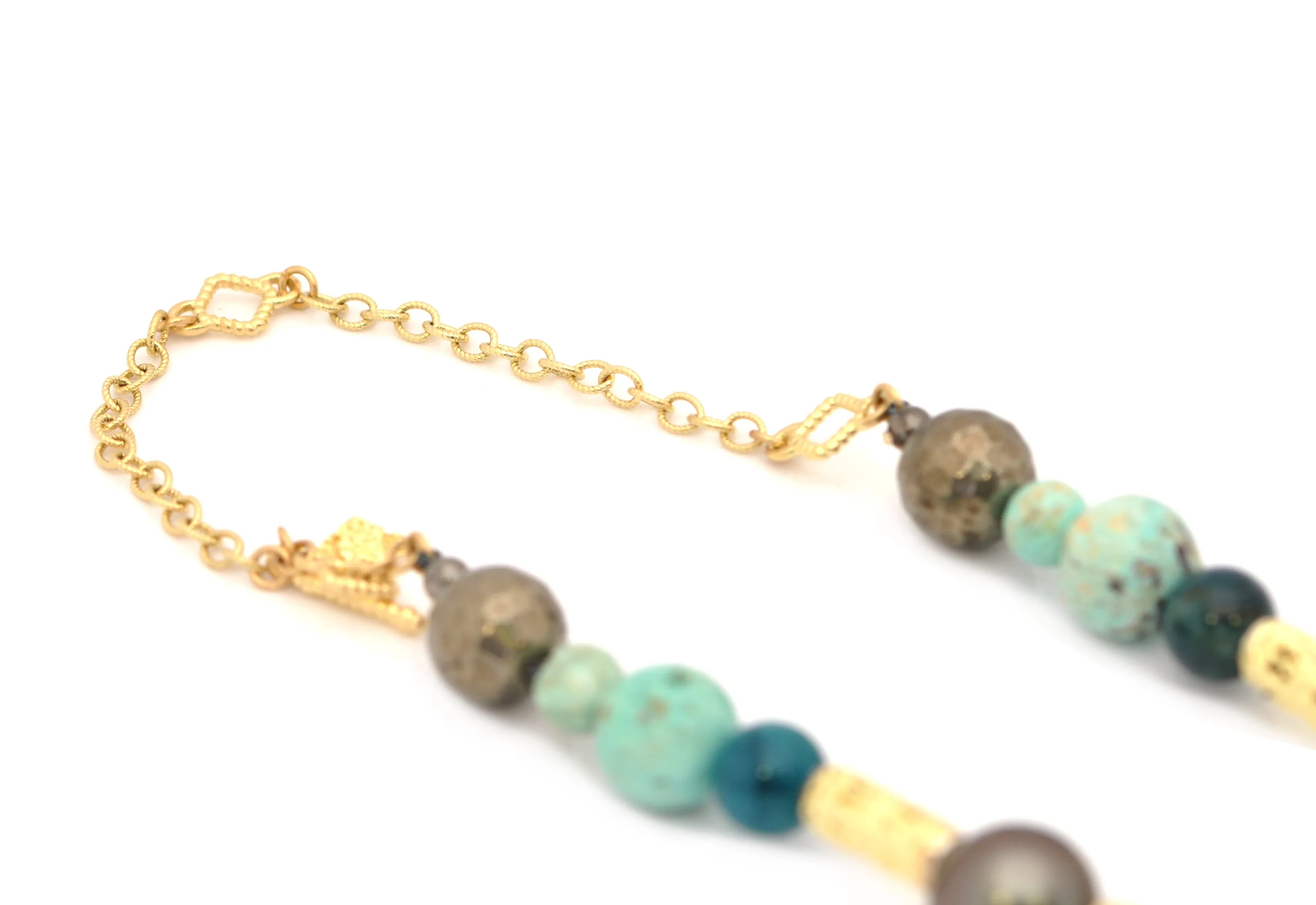 34" MULTI-BEADED NECKLACE