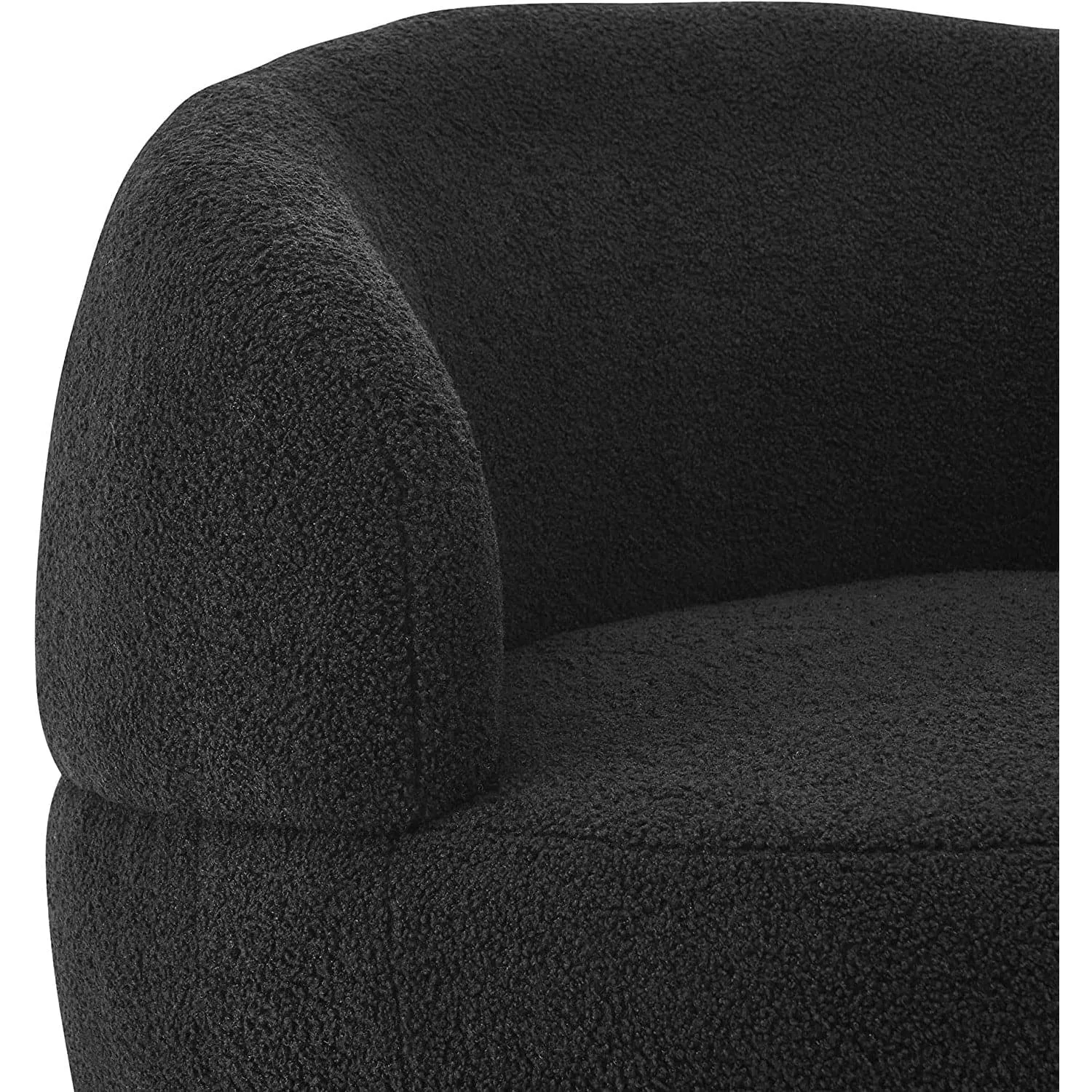 360-Degree Swivel Barrel Chair with Storage Ottoman in Black and Gold