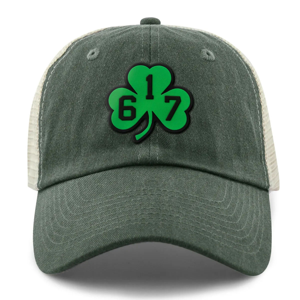 617 Shamrock PVC Patch Relaxed Trucker