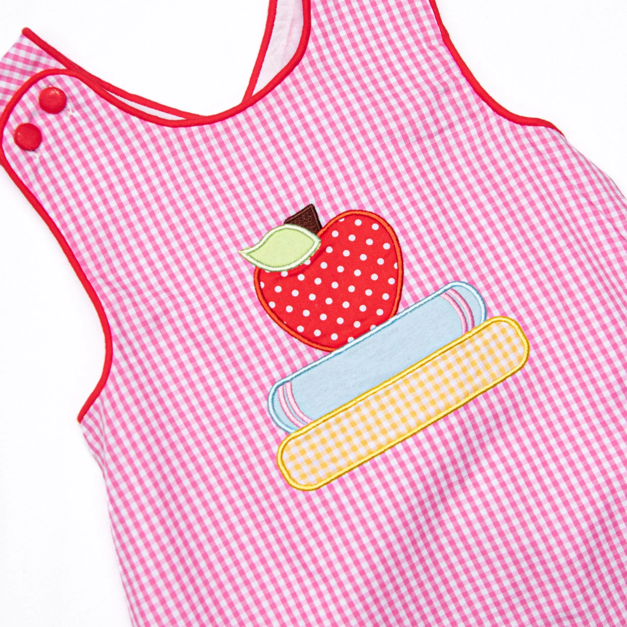 A  Honor Roll Applique Diaper Set, Pink