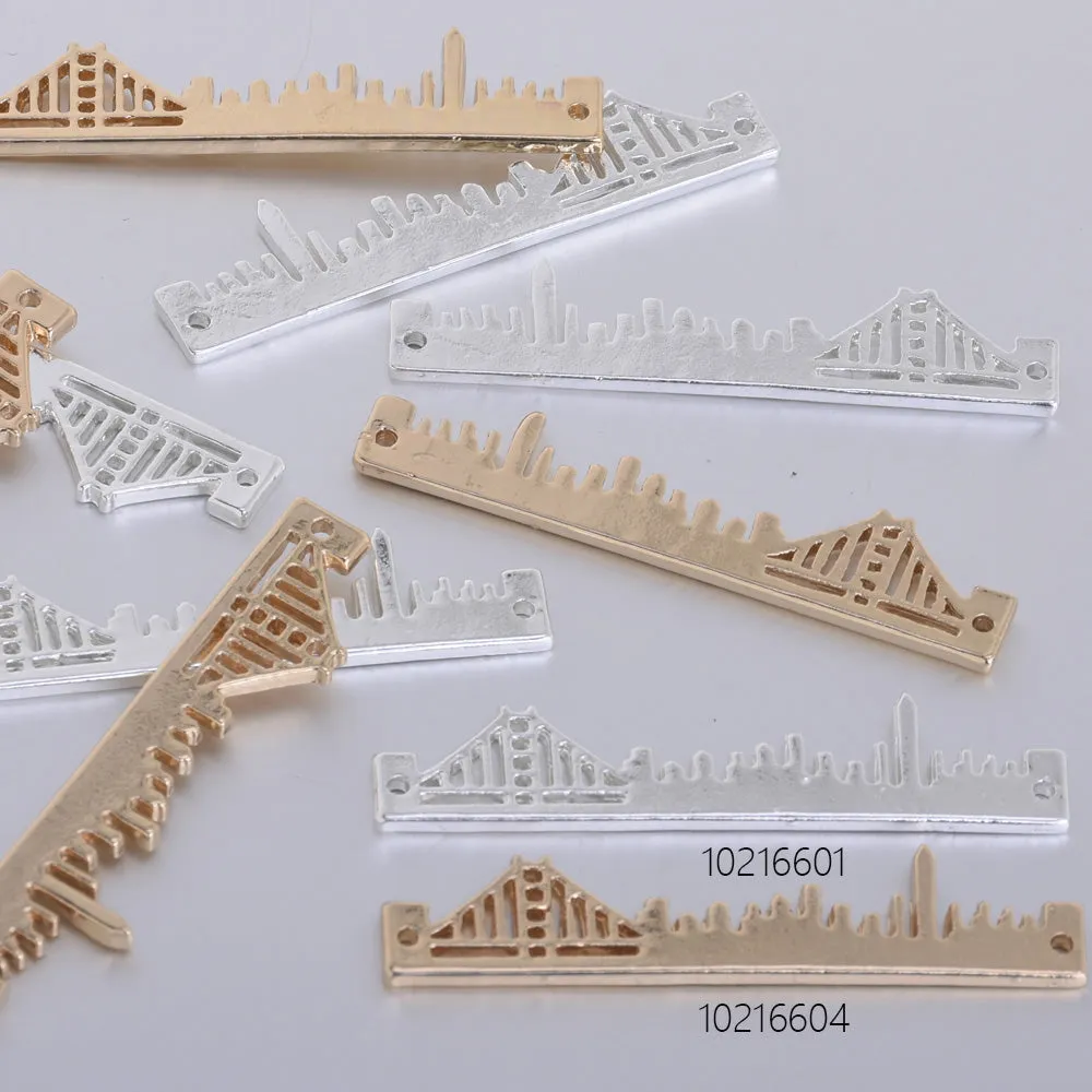About 48*20mm City Necklace City Pendant Minimalist Necklace Jewelry visitors necklace San Francisco Skyline Pendant Necklace gold 1pcs