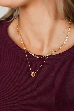 Absolute Treasure Layered Pendant Necklace- Gold