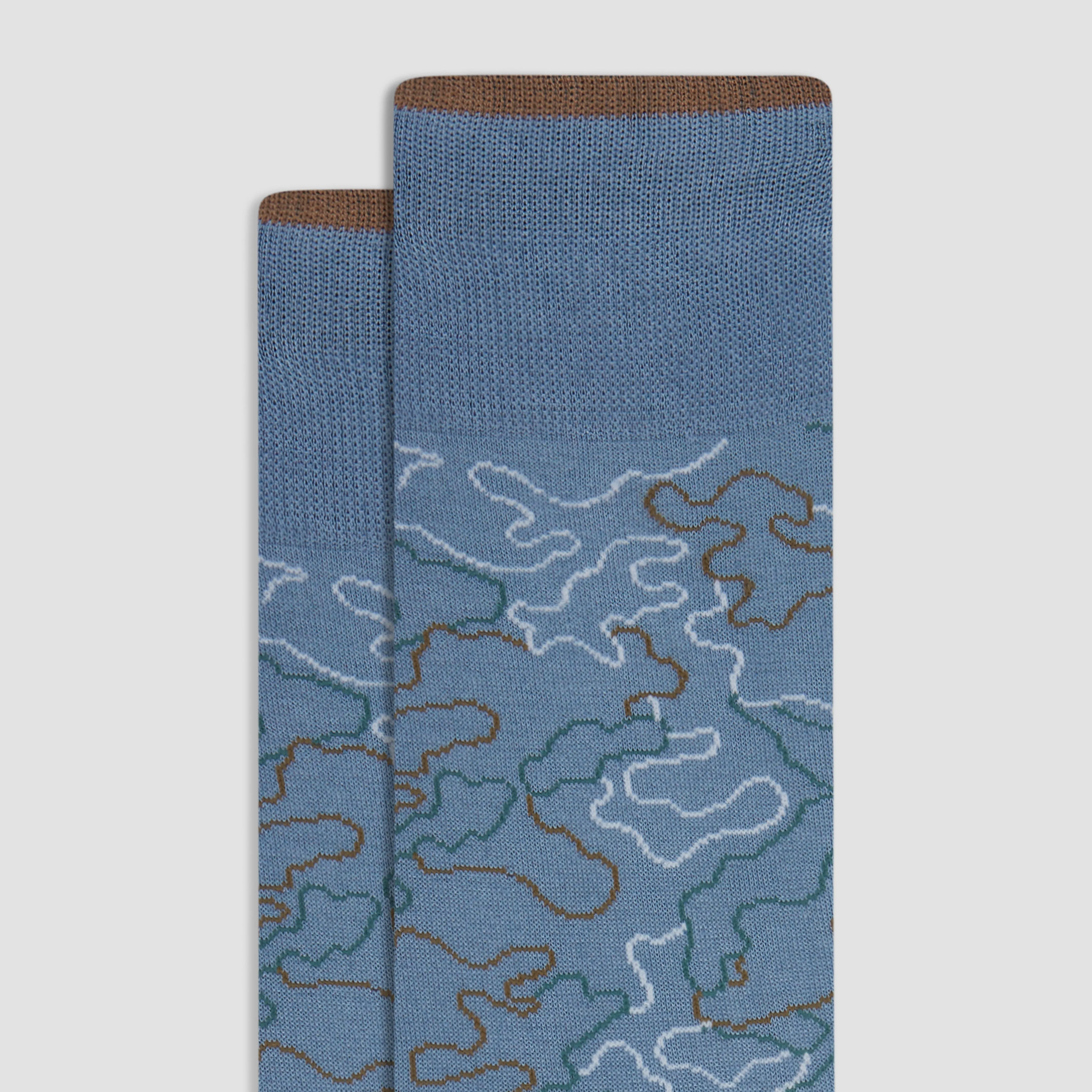 Abstract Mid-Calf Socks