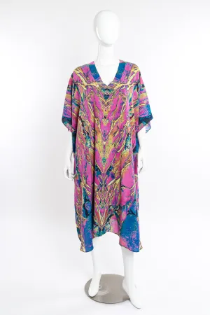 Abstract Tie Dye Print Caftan