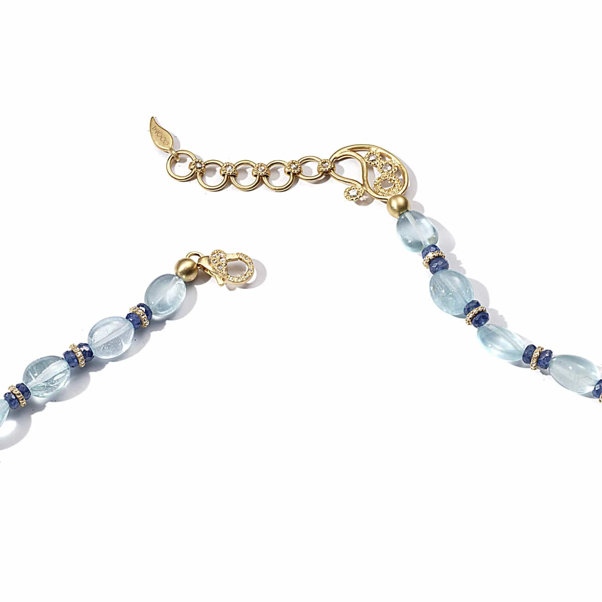 Affinity Aquamarine & Sapphire Necklace