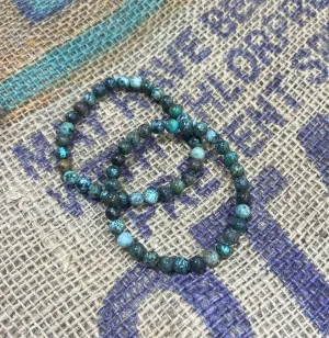 African Turquoise Beaded Bracelet