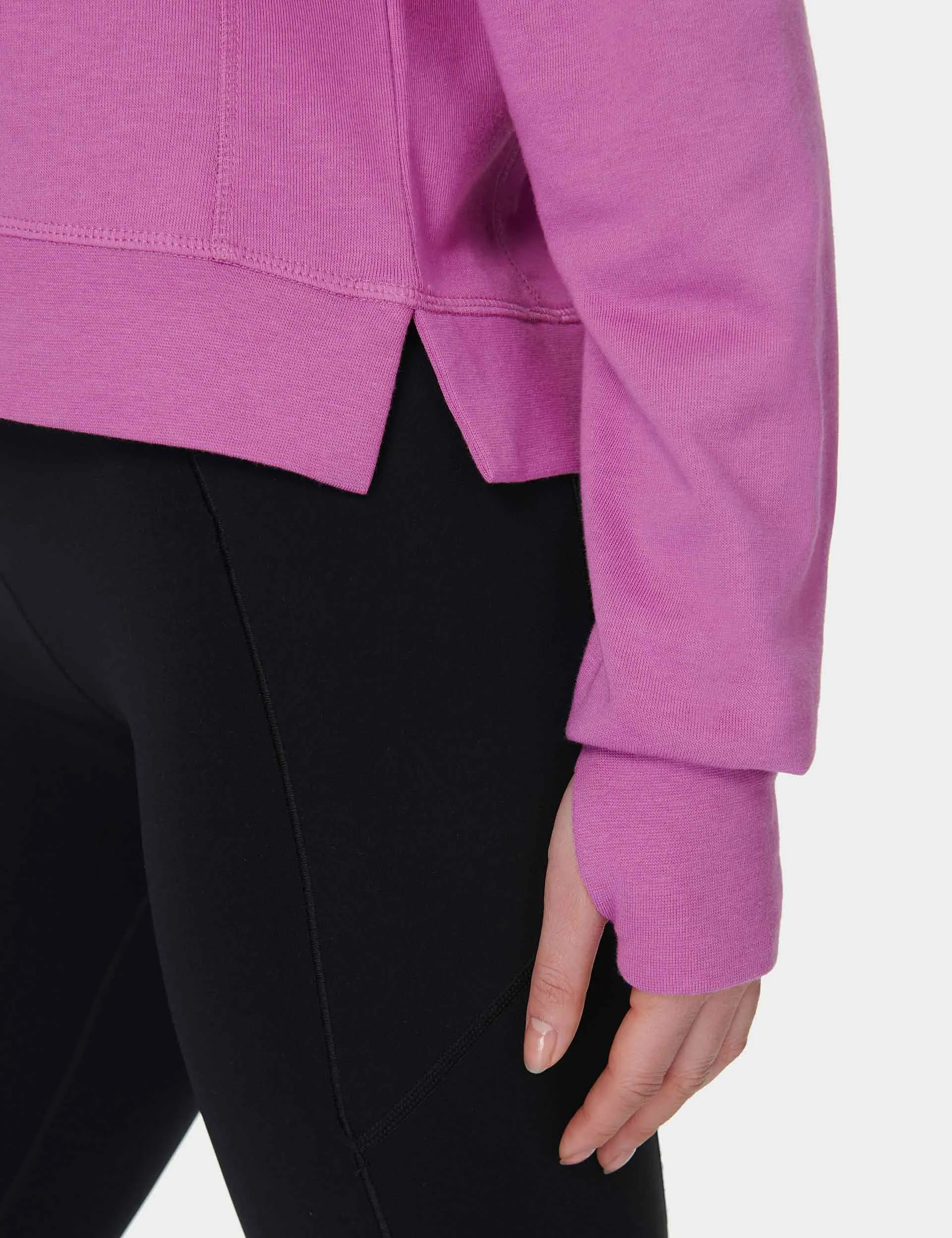 After Class Crop Sweatshirt - Allium Pink