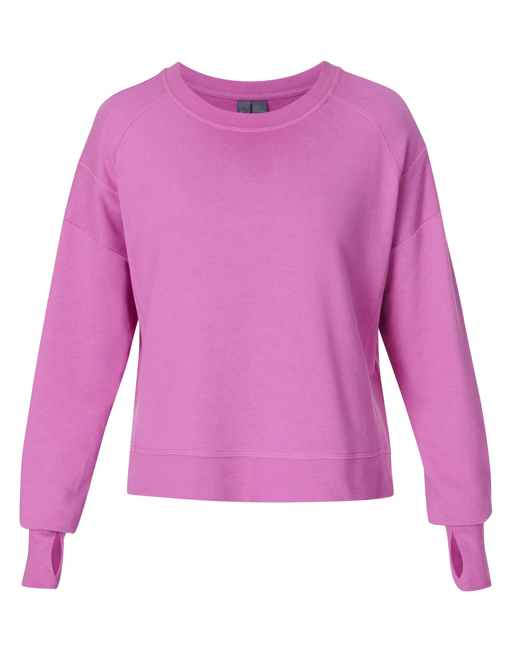 After Class Crop Sweatshirt - Allium Pink
